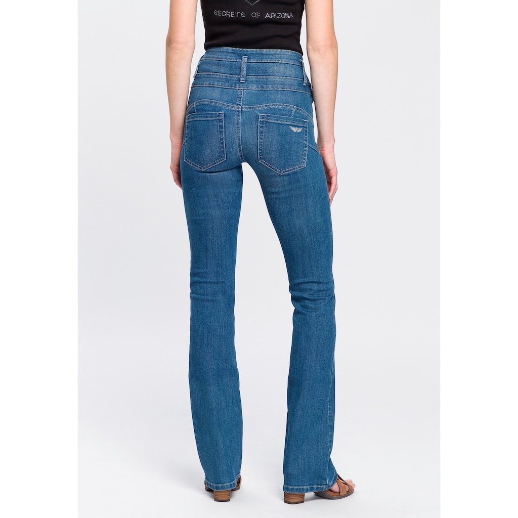 Arizona Bootcut-Jeans »mit extrabreitem Bund«