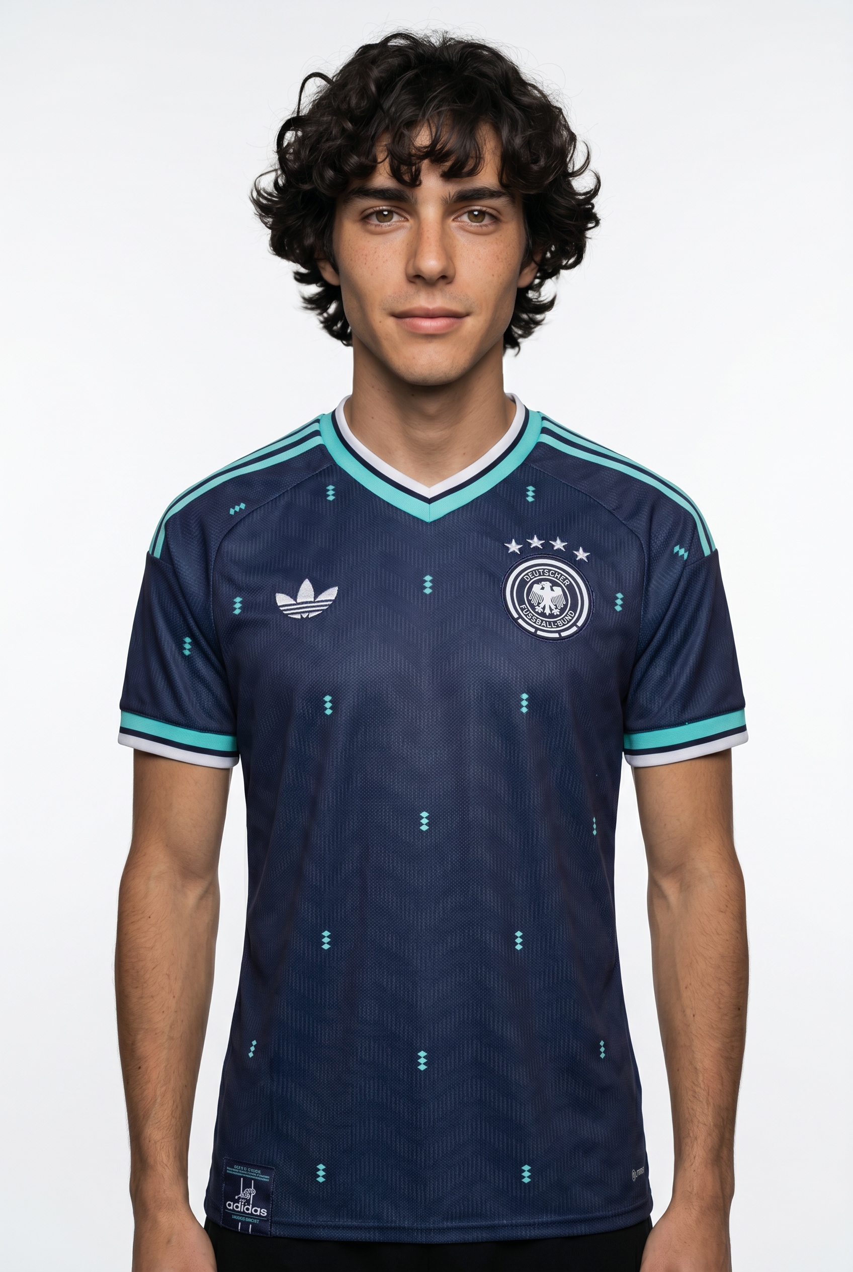 adidas Performance Fußballtrikot "DEUTSCHLAND 26 AUSWÄRTSTRIKOT" mit Climacool Technologie, mit V-Ausschnitt, mit geripptem Bund