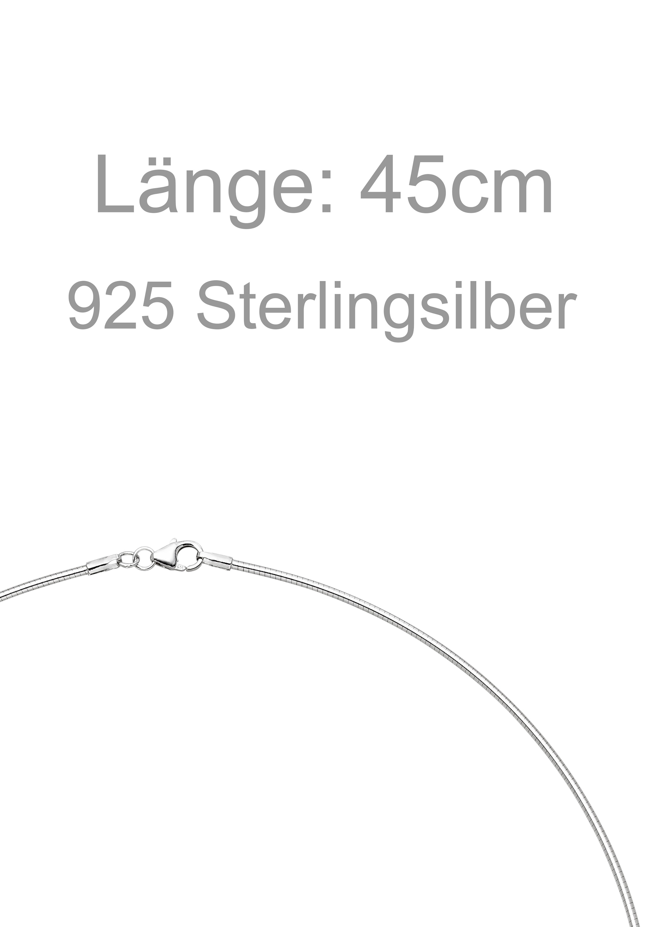 JOBO Halsreif 925 Silber 45 cm 1,5 mm
