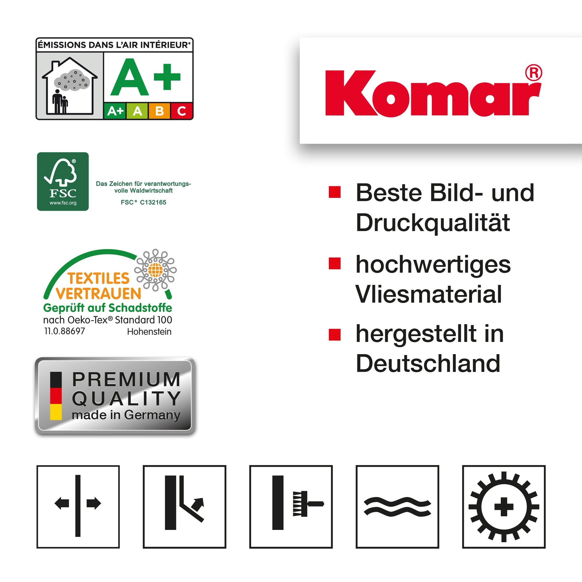 Komar Vliestapete »Digitaldruck Vlies -  Calypso - Größe 350 x 250 cm« bedruckt glatt Wohnzimmer, Schlafzimmer