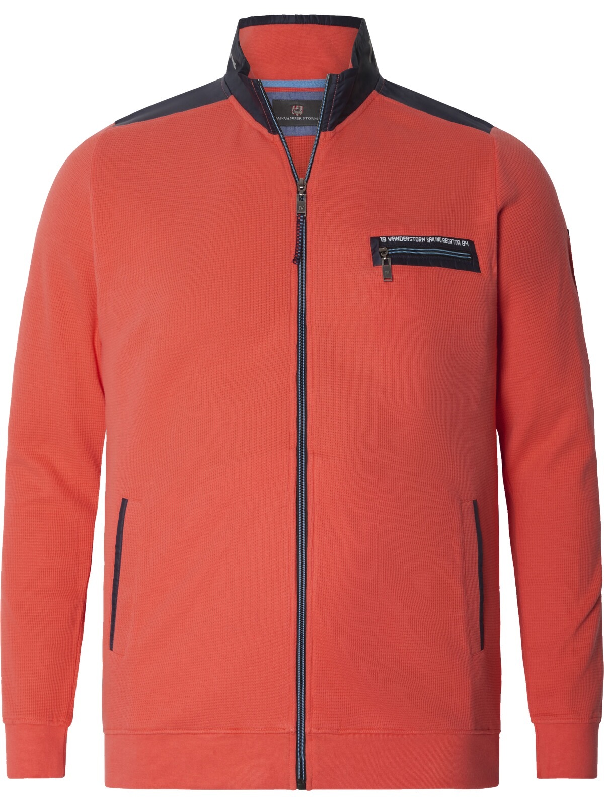 Jan Vanderstorm Leeven Men's Sweatshirt Jacket Light Orange 7XL 2