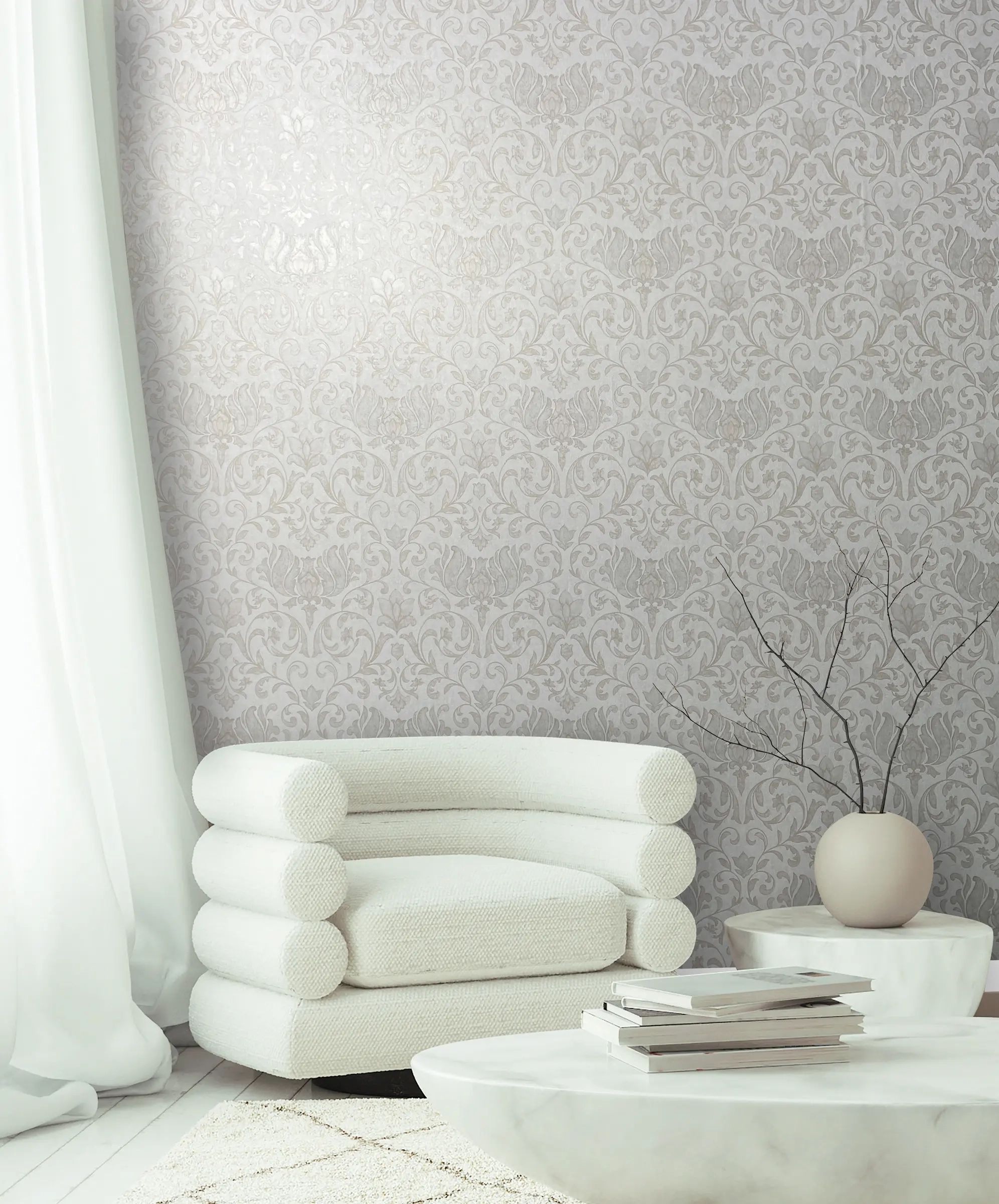Marburg Vliestapete "Tapete Shape Depth" floral geprägt moderne Vliestapete für Wohnzimmer Schlafzimmer Küche