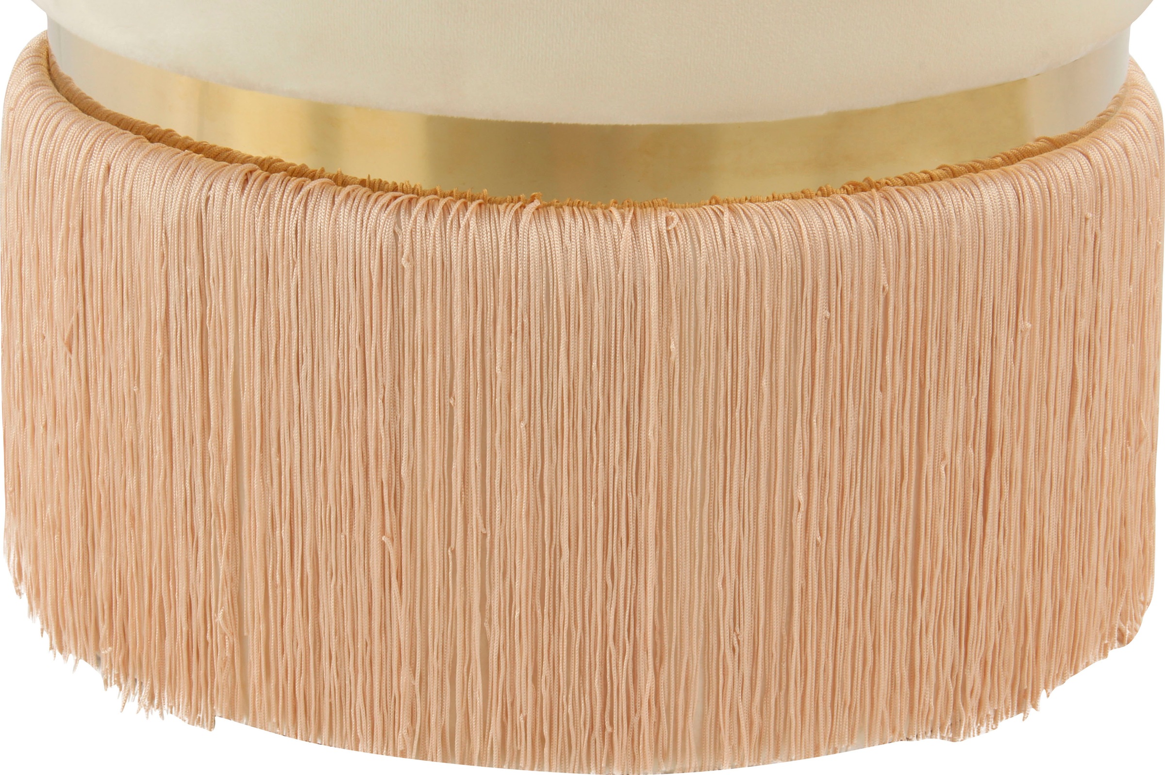 Kayoom Sitzhocker »Hocker Rebecca 825, Sitzpouf in runder Form,mit samtigem Bezug«, (1 St.), pflegeleicht, modern, vielseitig verwendbar, Sitzfläche gepolstert