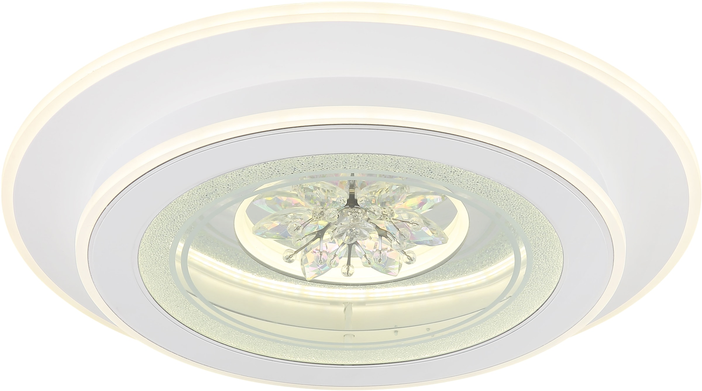GLOBO LIGHTING LED Deckenleuchte »BLUMA«, Leuchtmittel LED-Modul | LED fest integriert, Deckenlampe/rund/Wohnzimmer/Schlafzimmer/elegant
