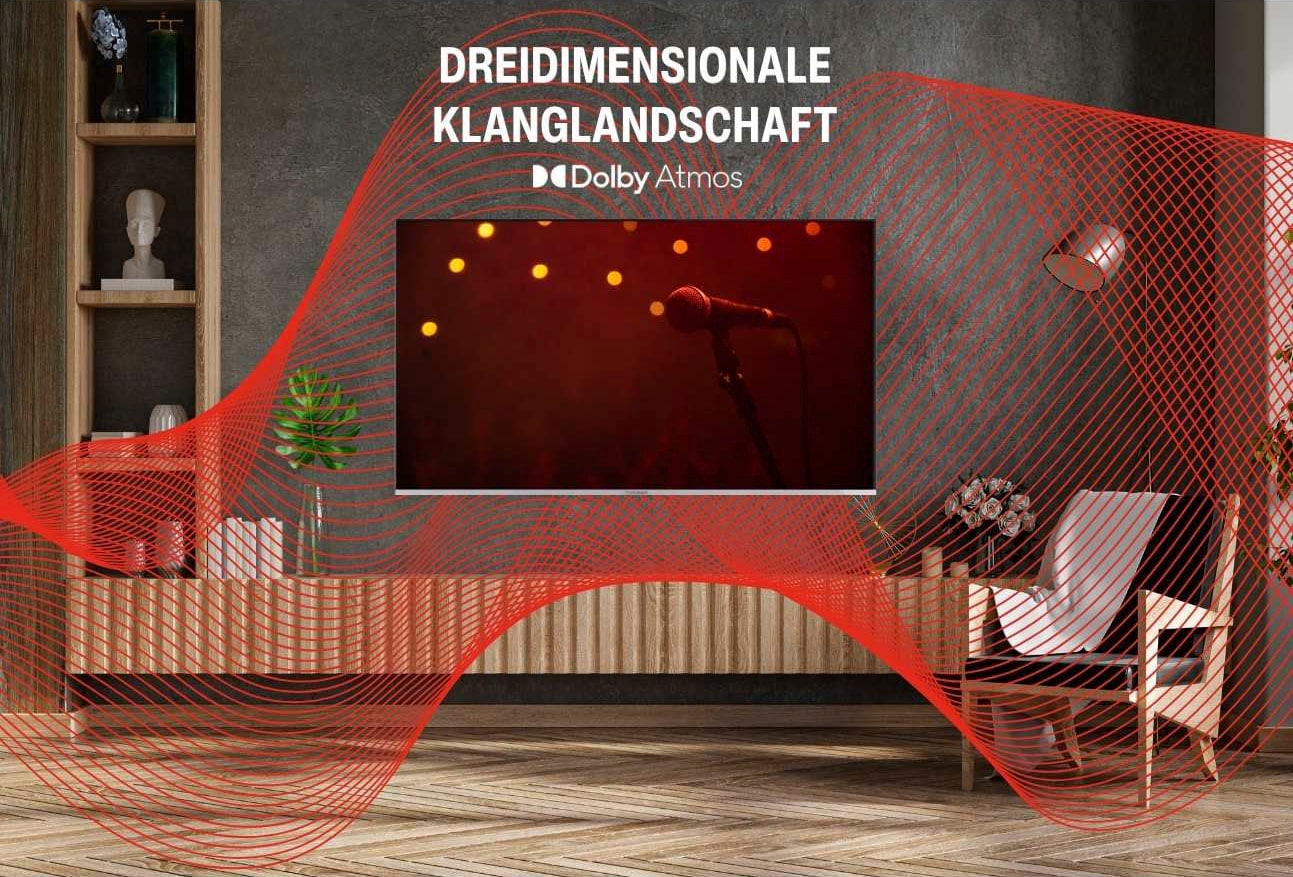 Telefunken LED-Fernseher, 108 cm/43 Zoll, 4K Ultra HD, Smart-TV, Dolby Atmos,USB-Recording,Google Assistent,Android-TV