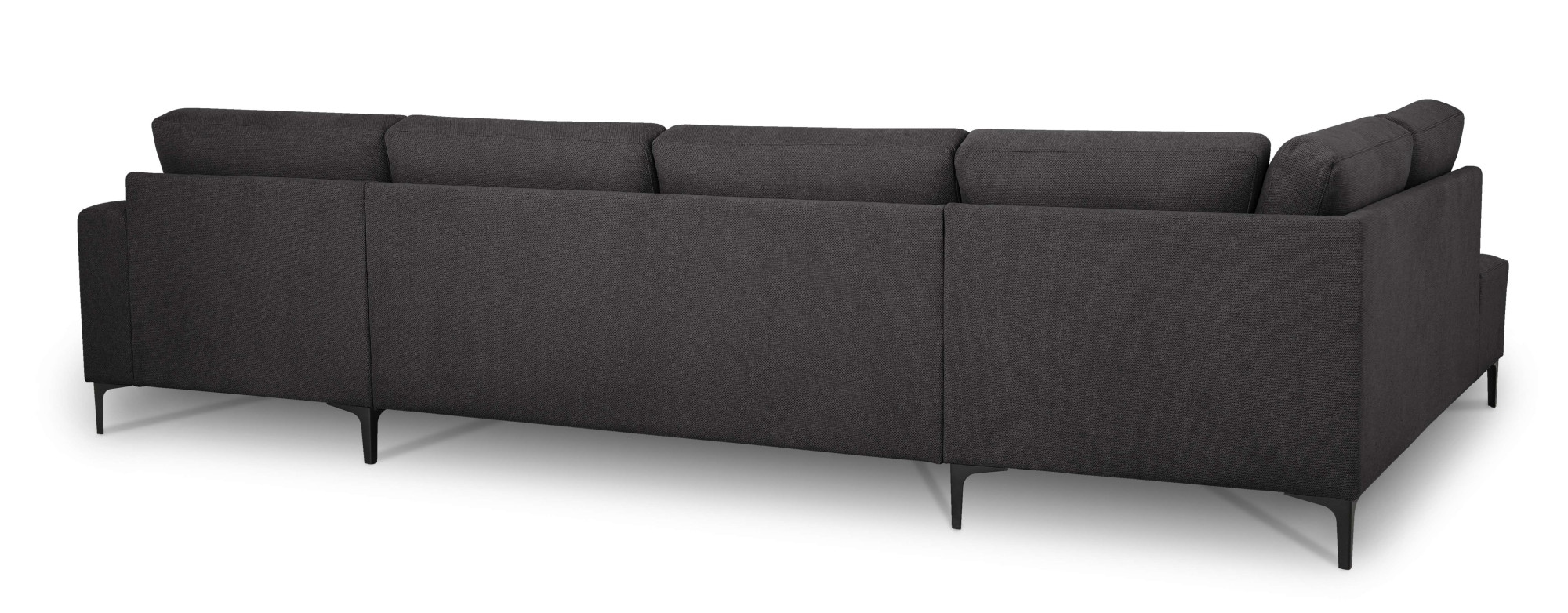 Home affaire Wohnlandschaft »Tournon U-Form, XXL Sofa, Breite 333 cm, Webstoff, Chenille«, Designsofa im nordischen Stil, Wellenunterfederung, Metallfüße