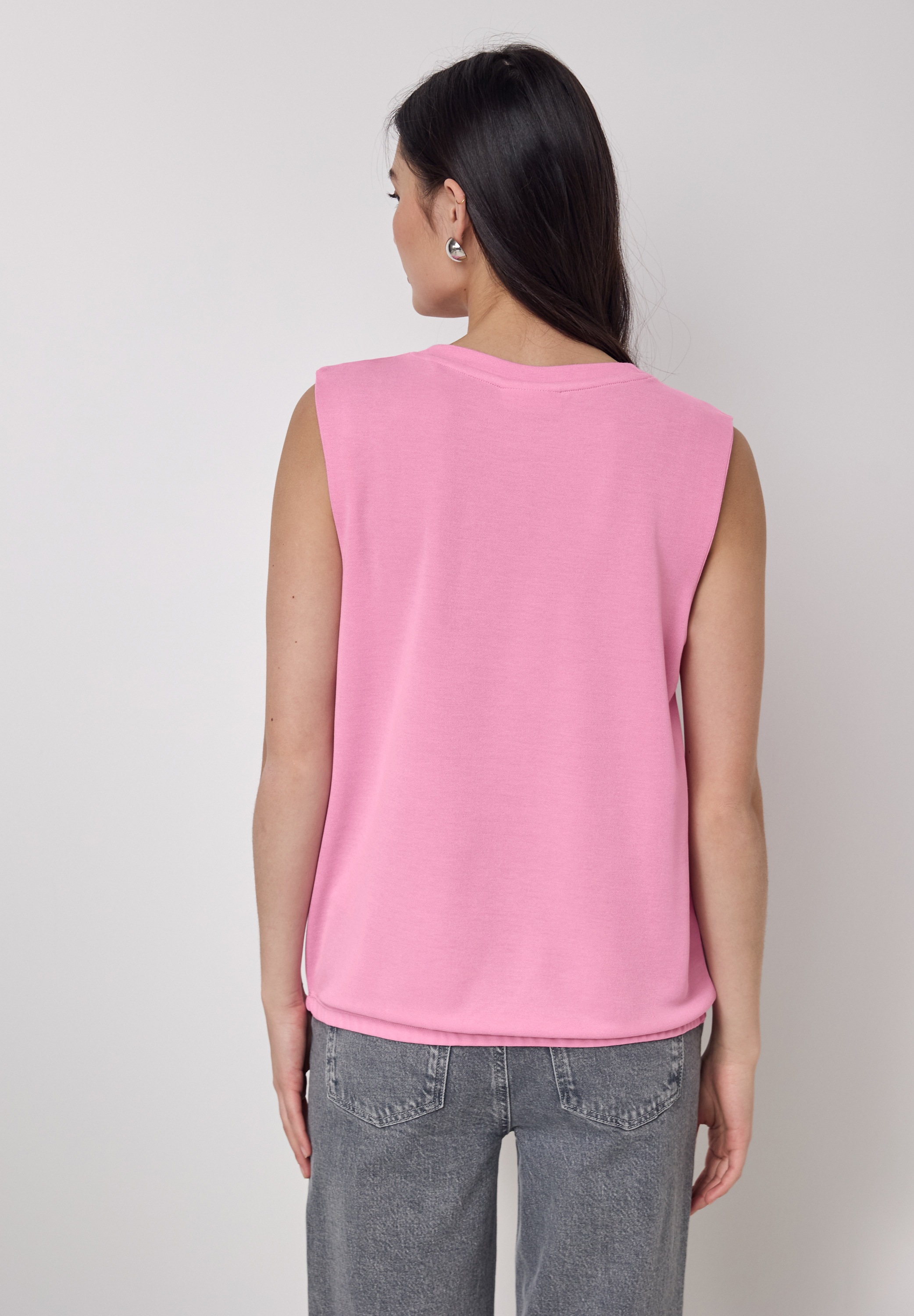 STREET ONE STUDIO T-Shirt, aus softem Materialmix günstig online kaufen