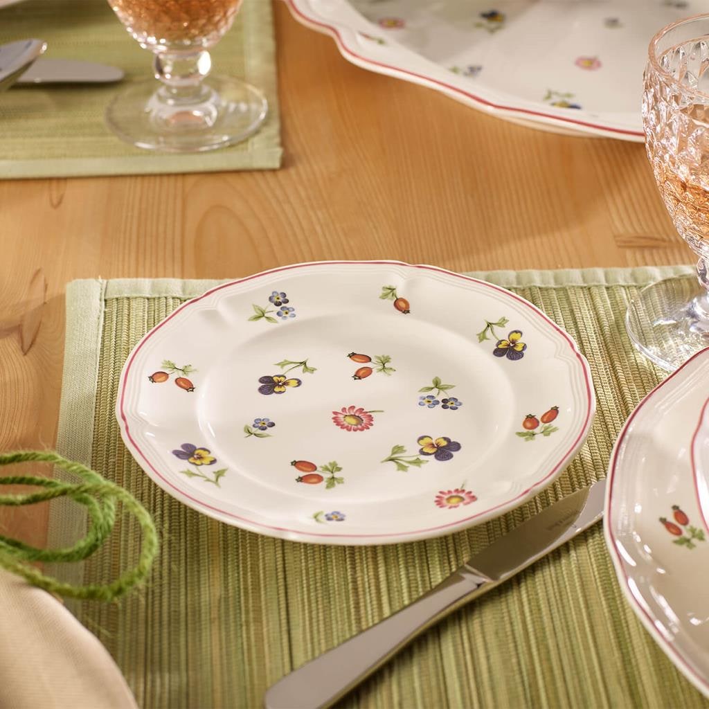 Villeroy & Boch Brotteller »Brotteller Petite Fleur ø 17,4 cm 6er Set weiß« Spülmaschinengeeignet, Mikrowellengeeignet