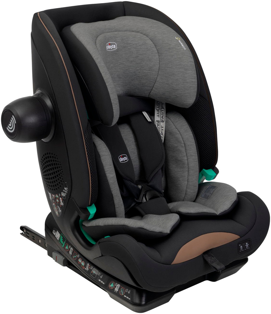 Autokindersitz »Autokindersitz Seat&Go i-Size, Posh Black«, ISOFIX-Befestigung