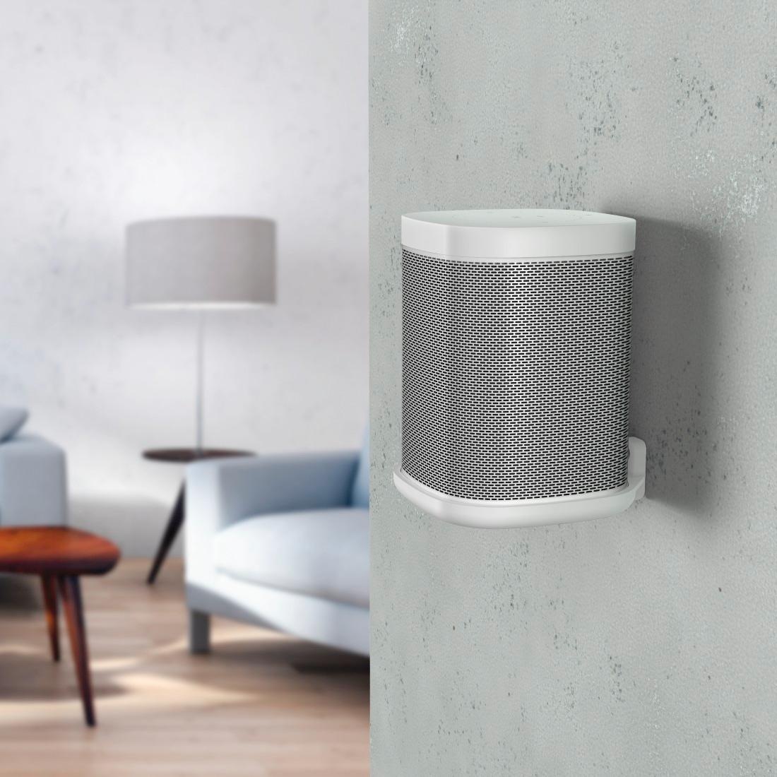 Hama Lautsprecher-Wandhalterung »Wandhalterung für Sonos One, One SL Lautsprecher-Wandhalterung«, Außenmaß Breite: 12,8cm,Außenmaß Höhe: 3,5cm,Geeignet für:Lautsprecher