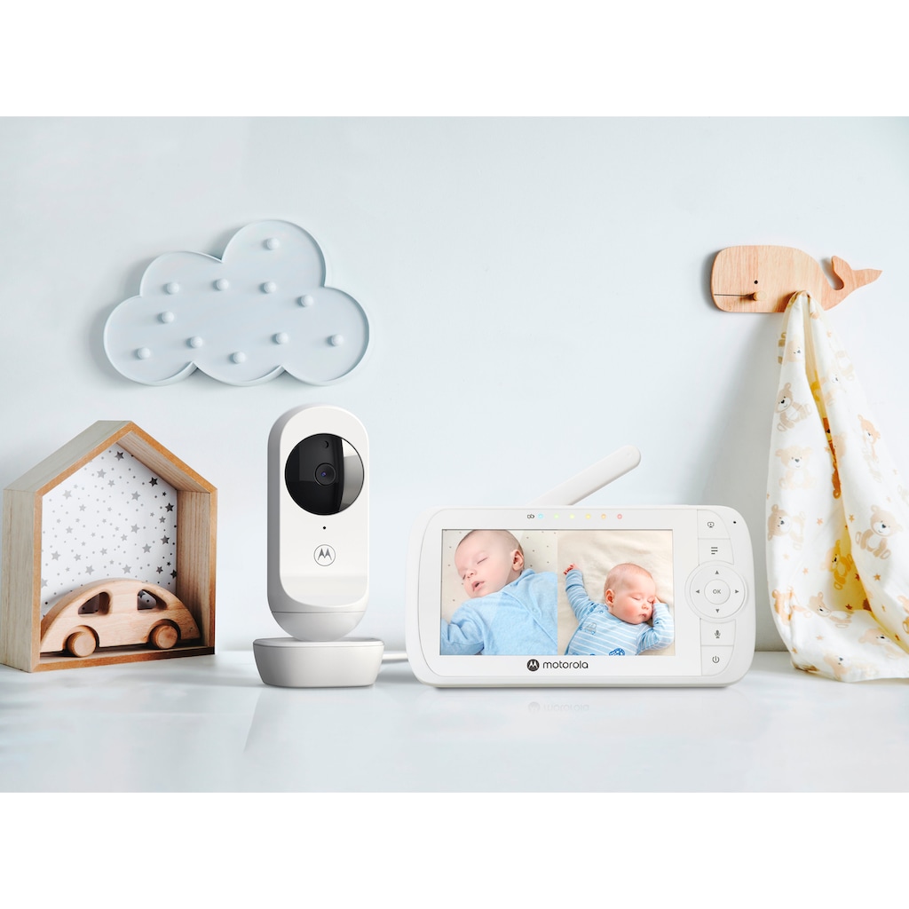 Motorola Babyphone »Video Nursery VM 35-2 Twin 2x Kameras«, 5-Zoll-Farbdisplay