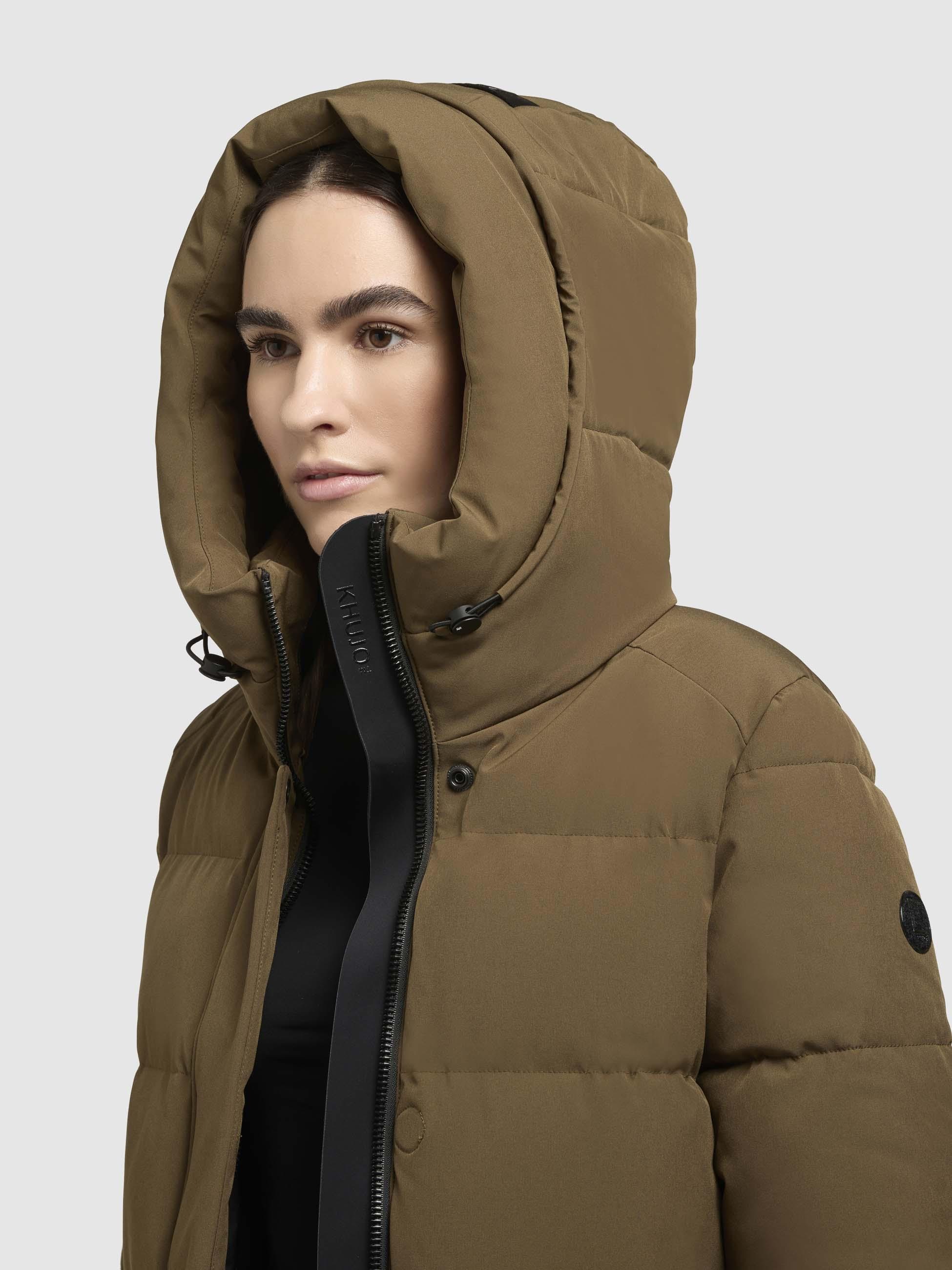 khujo Steppjacke »Lola-YM«, mit Kapuze, warme Winterjacke mit großzügiger Kapuze