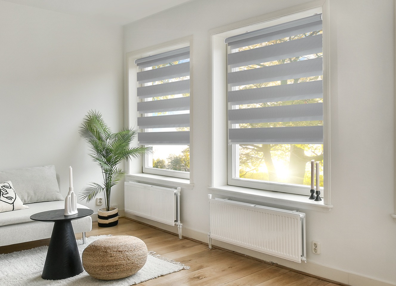 Bruno Banani Doppelrollo »KIAN«, Lichtschutz, Sichtschutz, ohne Bohren, freihängend, Klemmfix Doppelrollo- NEUHEIT!