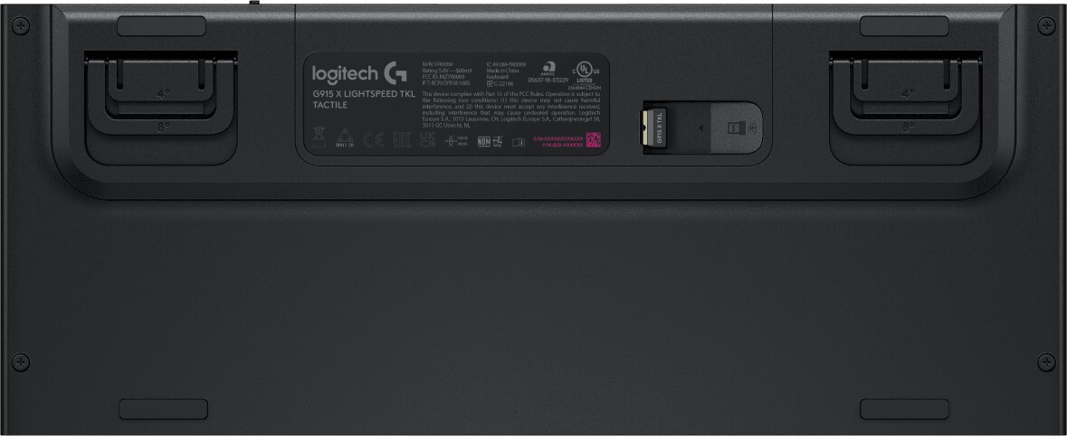 Logitech G Gaming-Tastatur »G915 X LIGHTSPEED TKL Wireless Gaming Keyboard - BLACK - US INT'L«