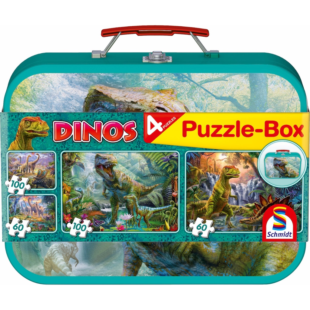 Schmidt Spiele Puzzle »Dinos Box, 2x60 und 2x100 Teile«