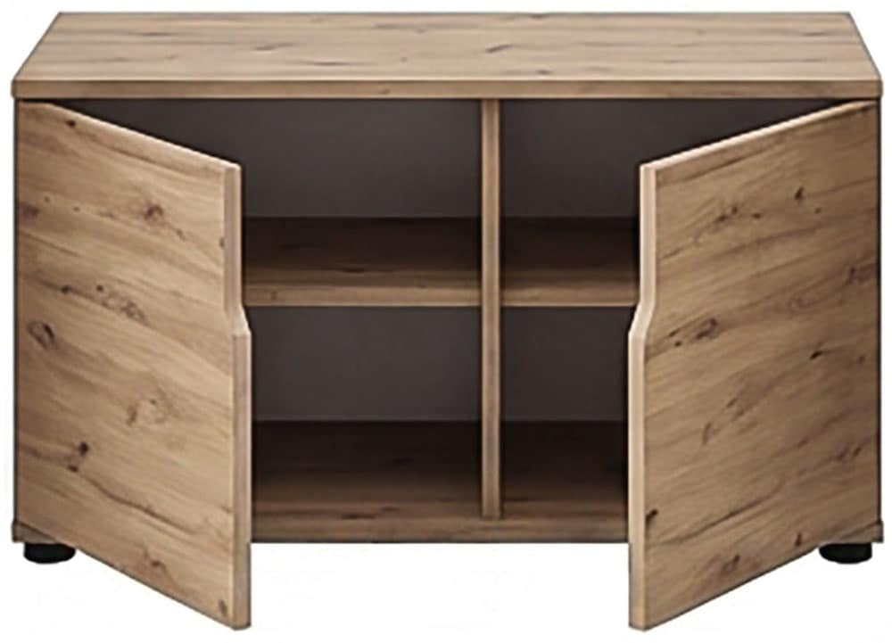 OTTO home Sitzbank »FJELL, Breite 80cm, 2 Türen, 2 Einlegeböden, 4 Fächer« Bank Truhe, Kommode, Garderobenbank, Dielenbank