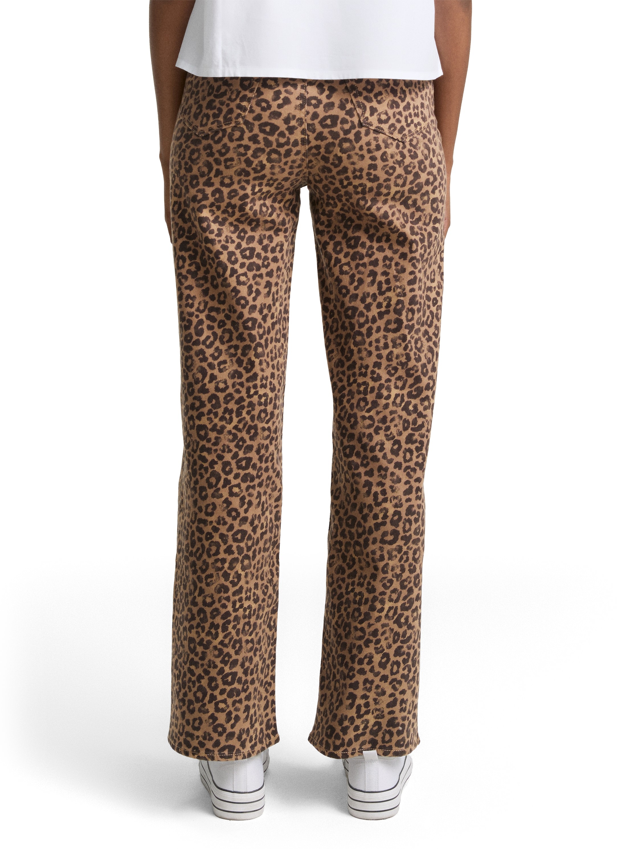 TOM TAILOR Denim Weite Jeans, mit Leo Print günstig online kaufen