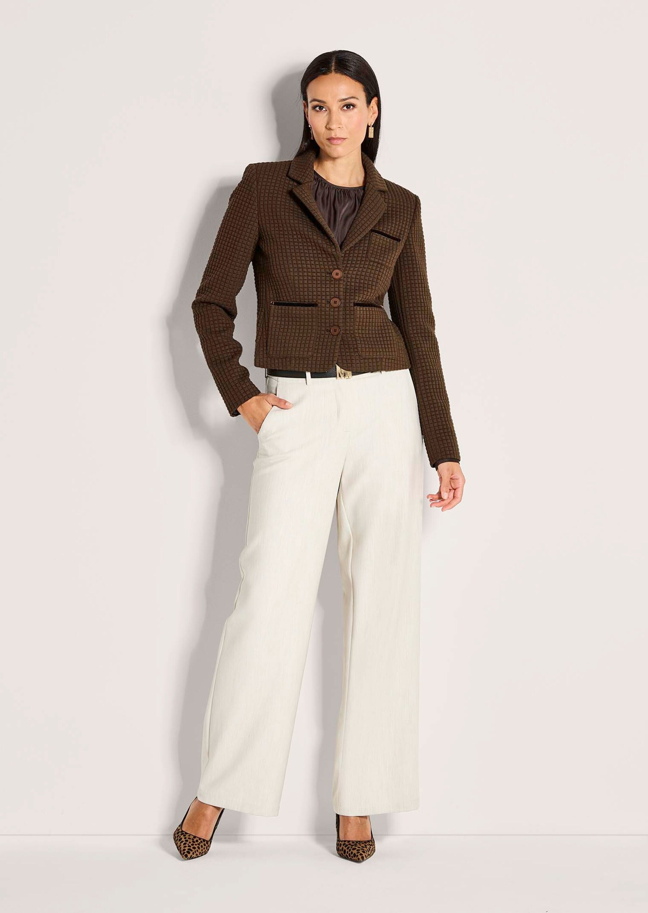 MADELEINE Jackenblazer "Kurzblazer Moderner Blazer mit Waffelstruktur" Stru günstig online kaufen