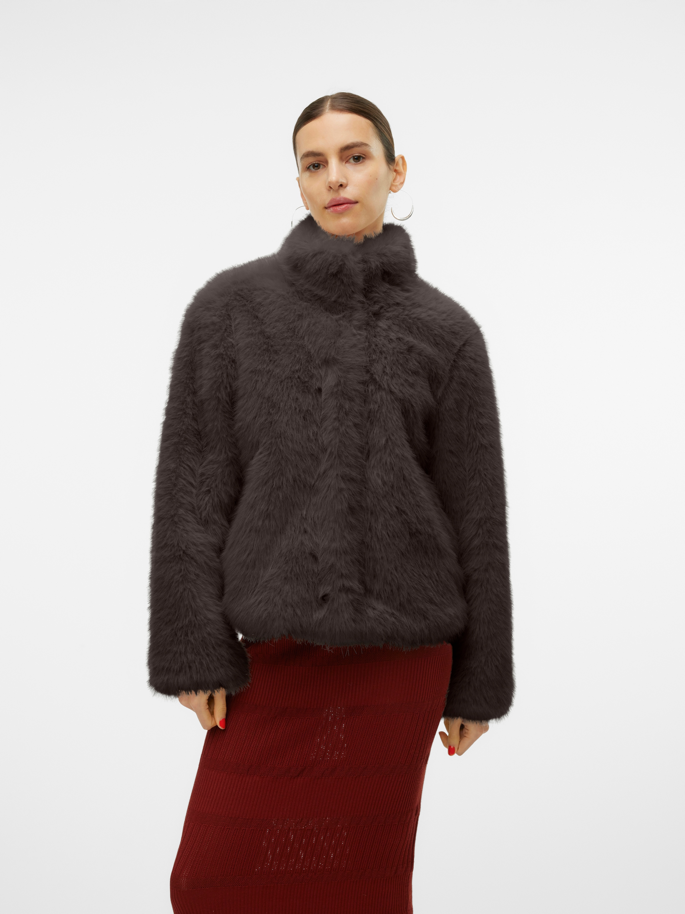 Vero Moda Fellimitatjacke "VMMONROE SHORT JACKET NOOS" günstig online kaufen