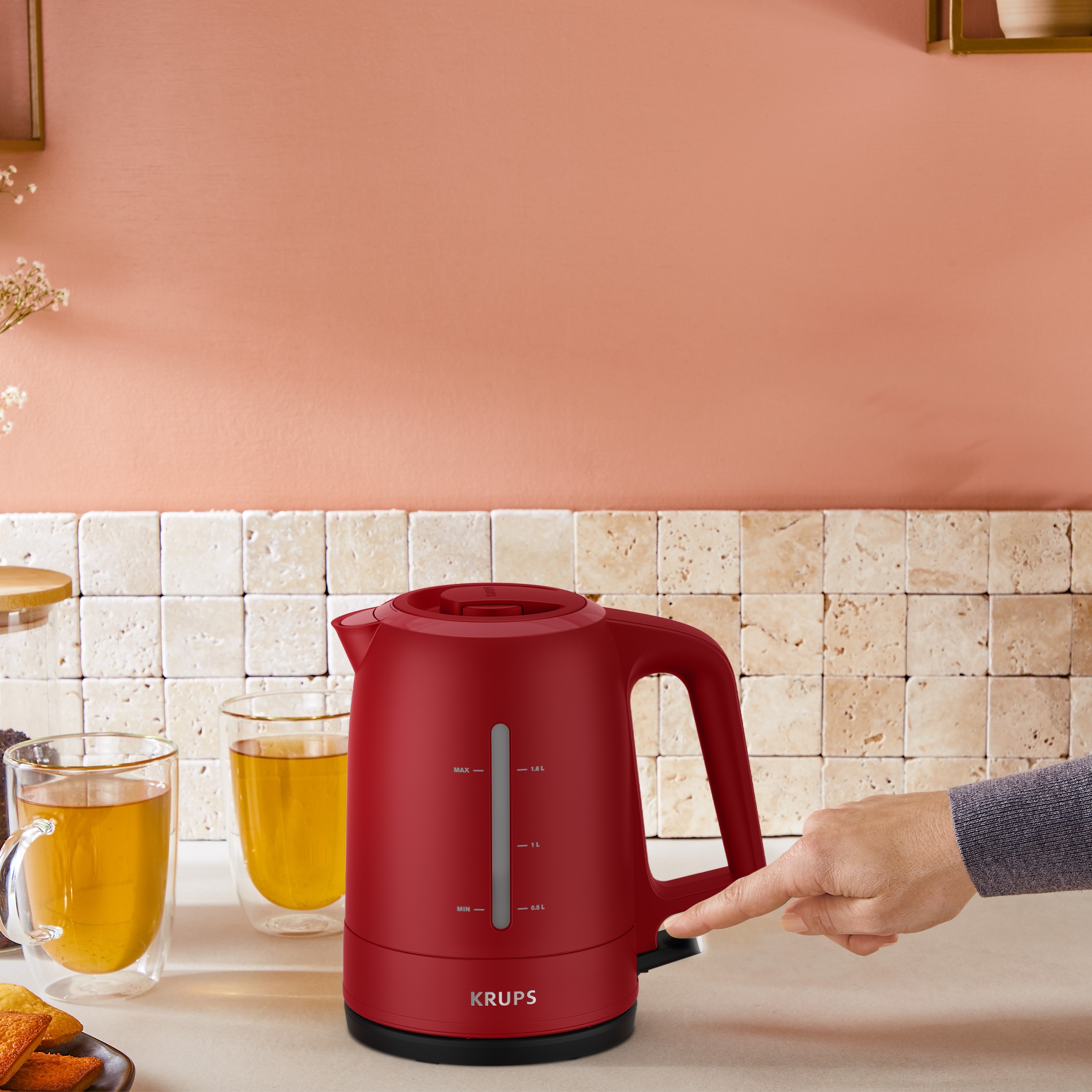 Tefal Wasserkocher »BW2445 Pro Aroma«, 1,6 l, 2400 W, verschließbarer Deckel, großes Fassungsvermögen von 1,6 l