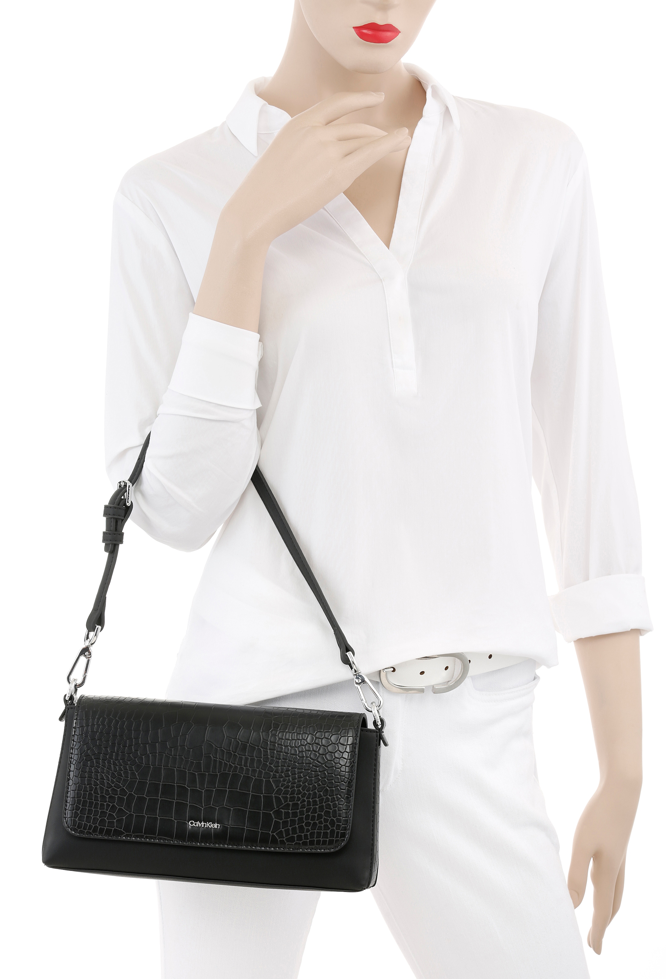 Calvin Klein Schultertasche »CK MUST SHOULDER BAG_CROCO«