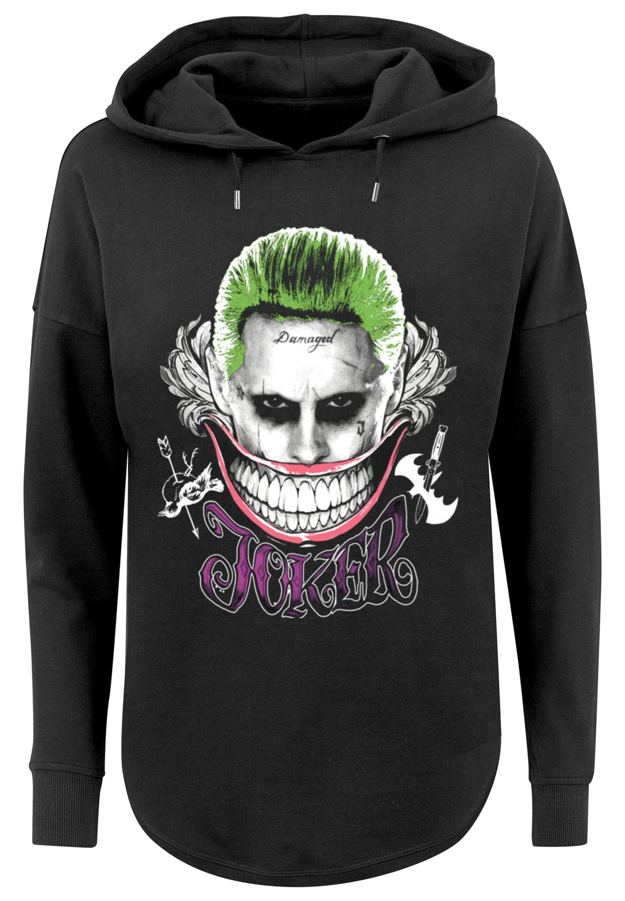 F4NT4STIC Kapuzenpullover »Suicide Squad Joker Coloured Smile«, Print