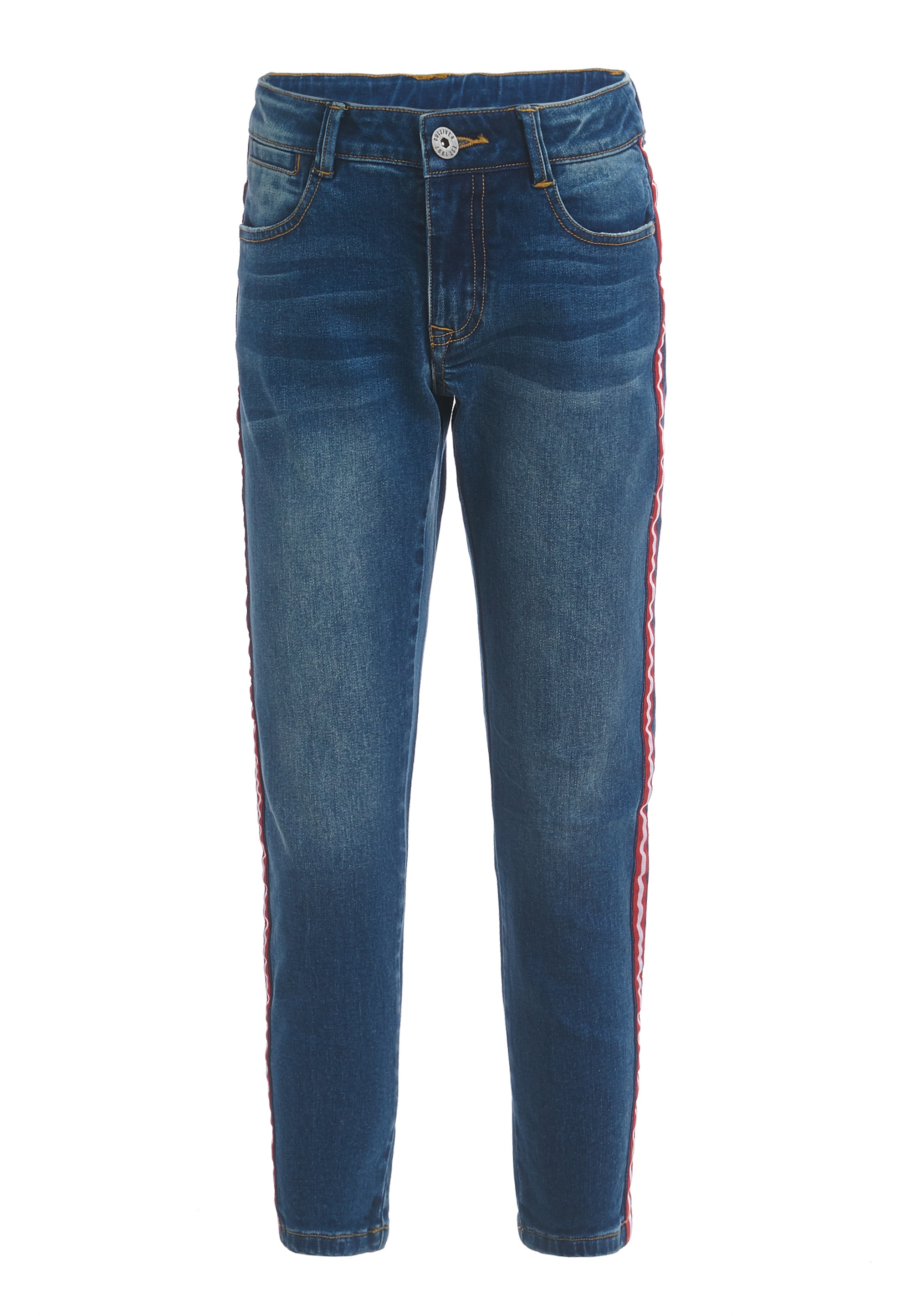Gulliver Bequeme Jeans »Casual Denim Hose«, mit kontrast Seitenstreifen  online kaufen | BAUR