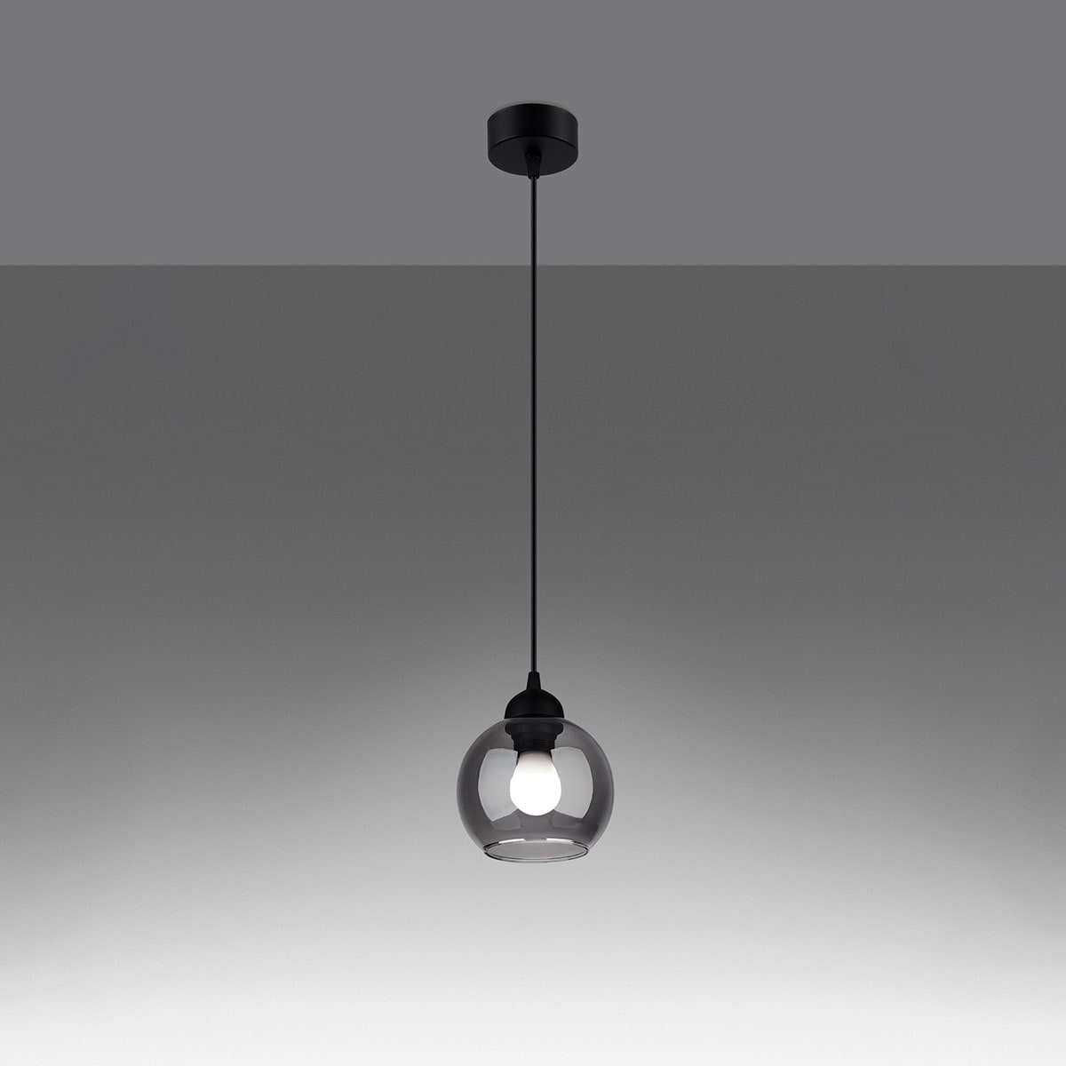 SOLLUX lighting Hängeleuchte »ALINO«, 1 flammig, Leuchtmittel E27 | ohne Leuchtmittel, Slush -Einstellung