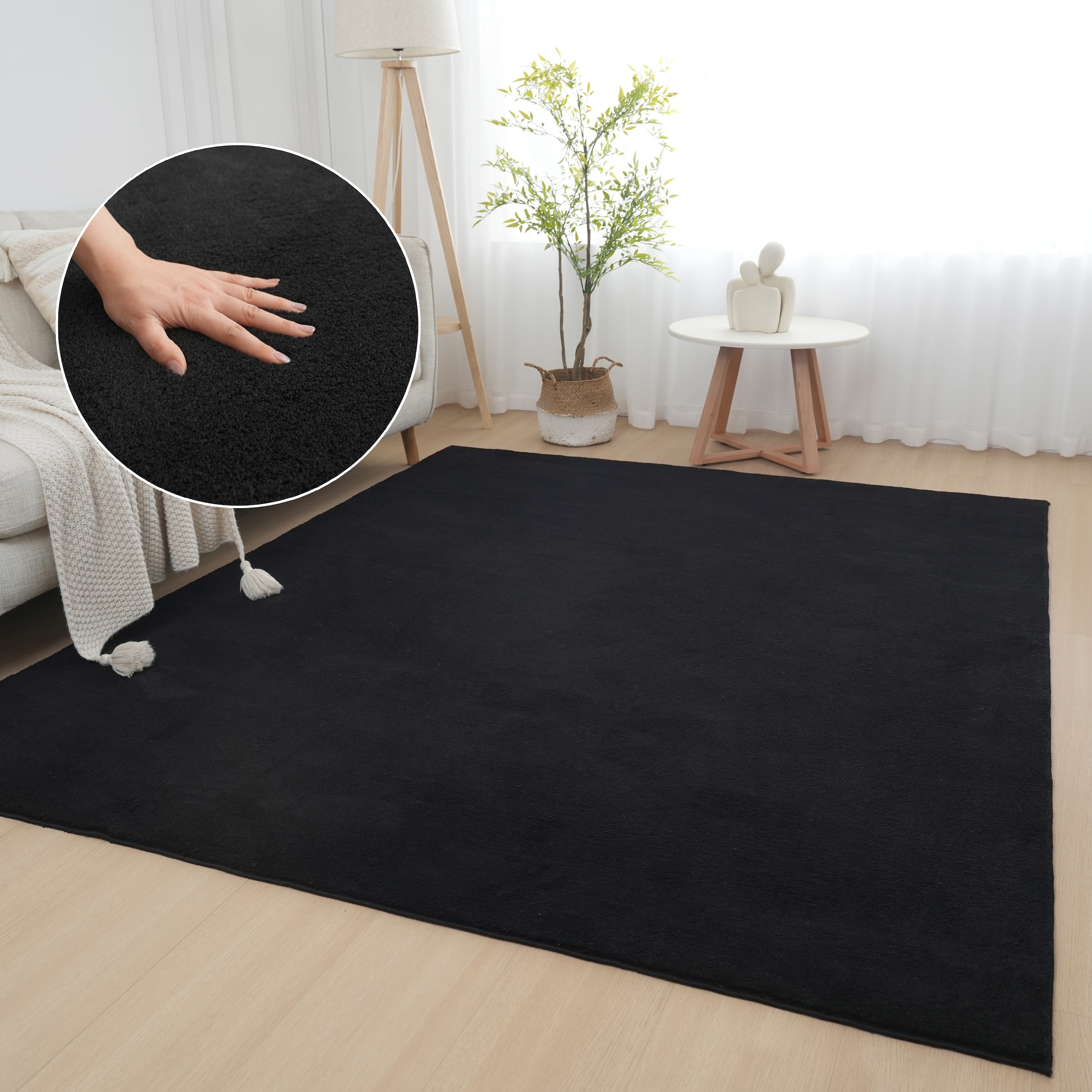 my home Teppich "Cali light, weich, modern, waschbar" rechteckig 13 mm Höhe günstig online kaufen