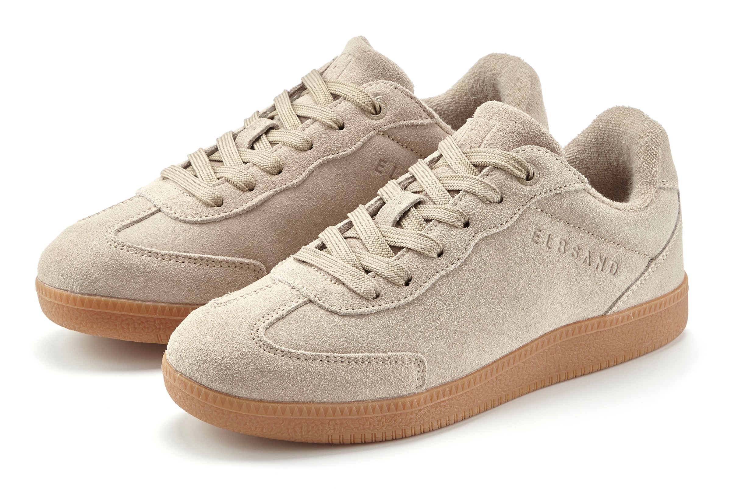 Elbsand Sneaker "Freizeitschuh, Schnürschuh, Turnschuh, Retro Sneaker, Lederschuh" Ledersneaker, Schnürhalbschuh aus Leder im modernen Retro Look