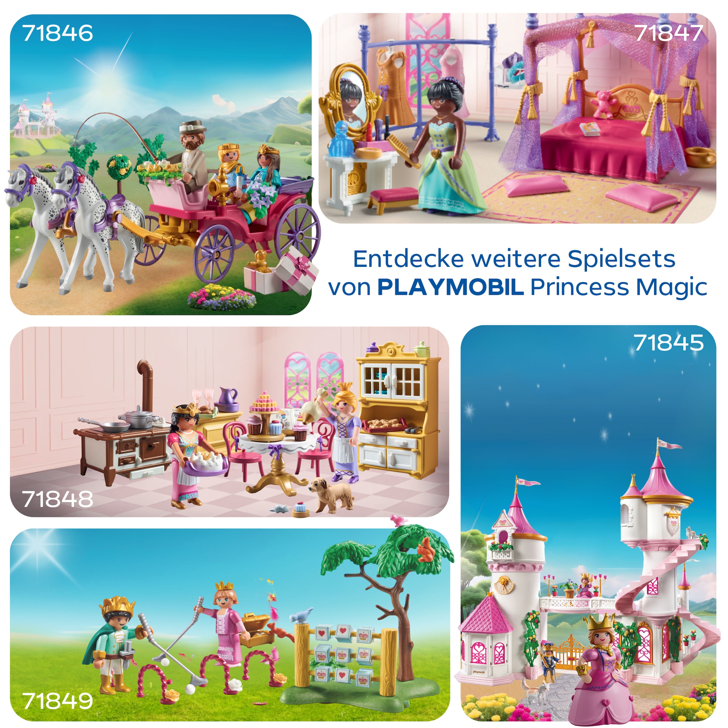 Playmobil® Konstruktions-Spielset »Prinzessin mit Pferd (71801), Playmobil Princess Magic«, (39 St.), Made in Europe