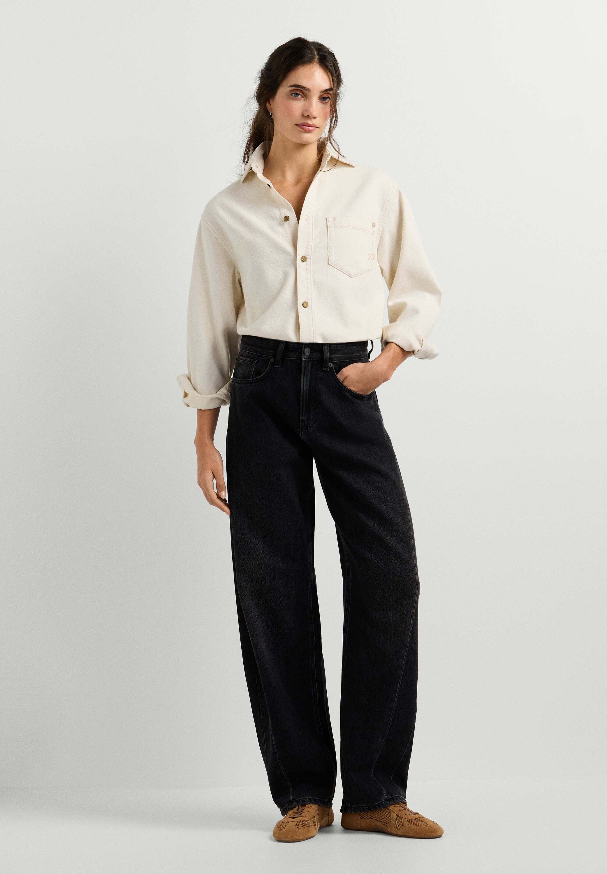 Pepe Jeans Haremsjeans »balloon fit jeans BOW MW BALLOON BLACK WASHED«