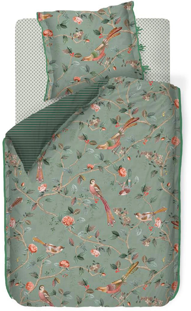 PiP Studio Wendebettwäsche »Good Nightingale«, aus 100% Baumwolle, Bettwäsche mit Reißverschluss, Blumen