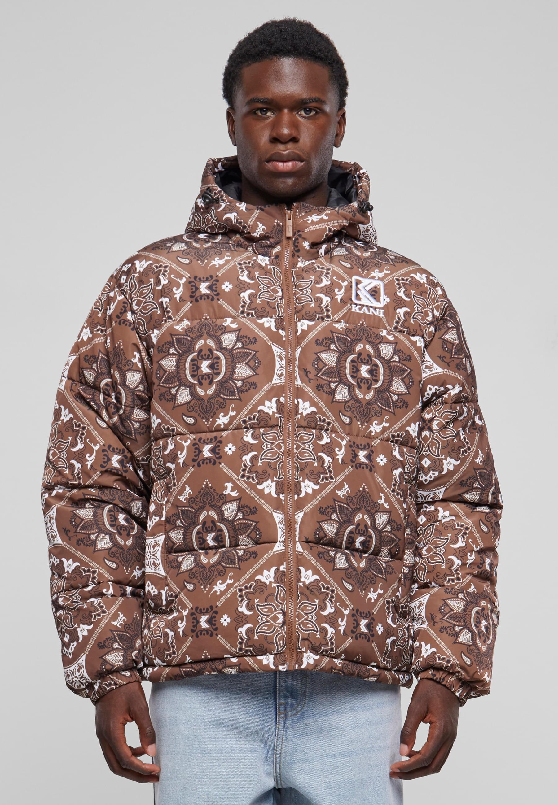 Karl Kani Winterjacke »Karl Kani Herren KM233-037-2 KK OG Paisley Puffer Jacket«, (1 St.), mit Kapuze