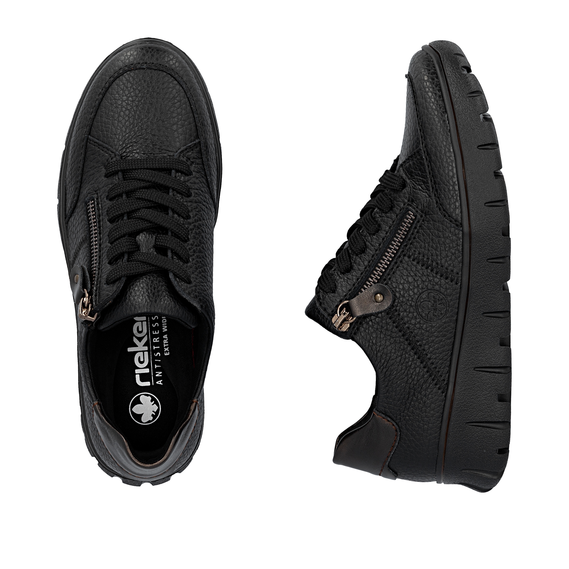 Rieker Plateausneaker, Freizeitschuh, Schnürschuh, Halbschuh in klassischer Optik