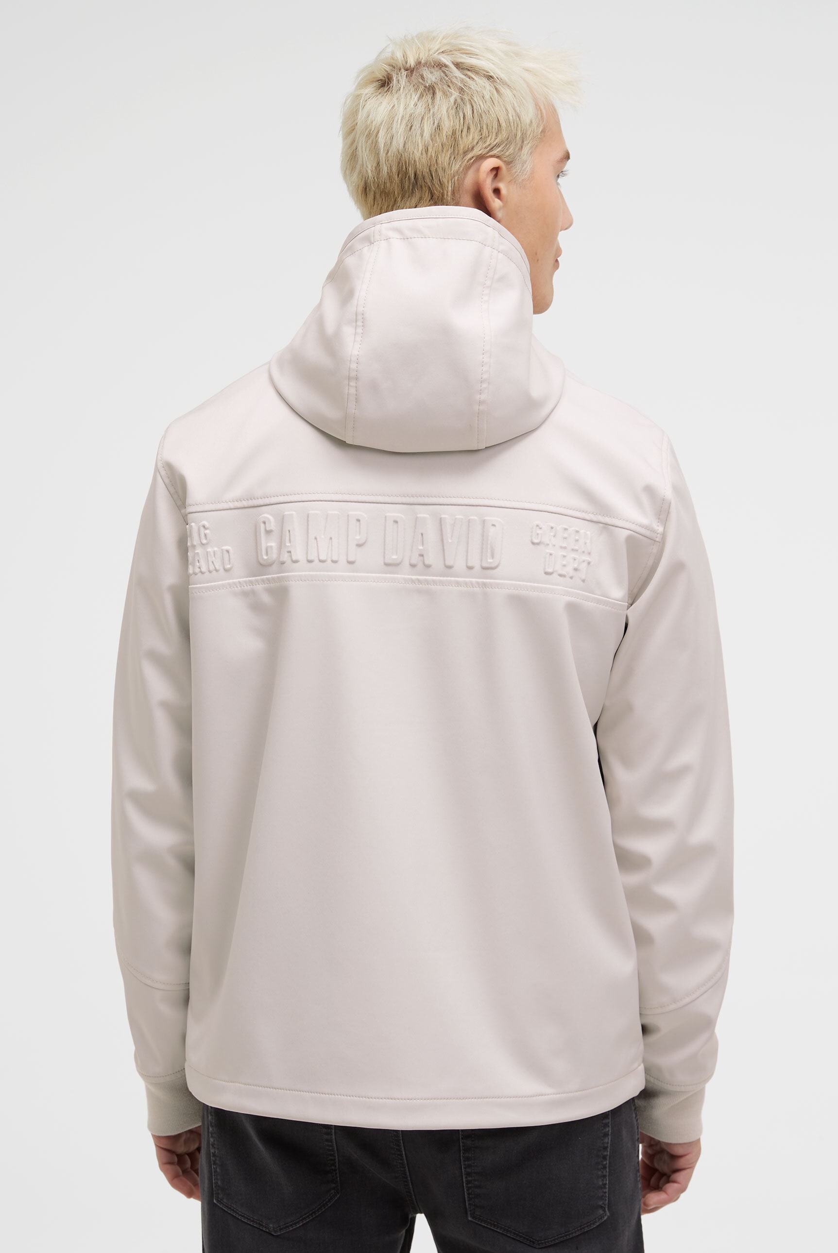 CAMP DAVID Outdoorjacke mit Kapuze mit verstellbarem Gummizug im Saum