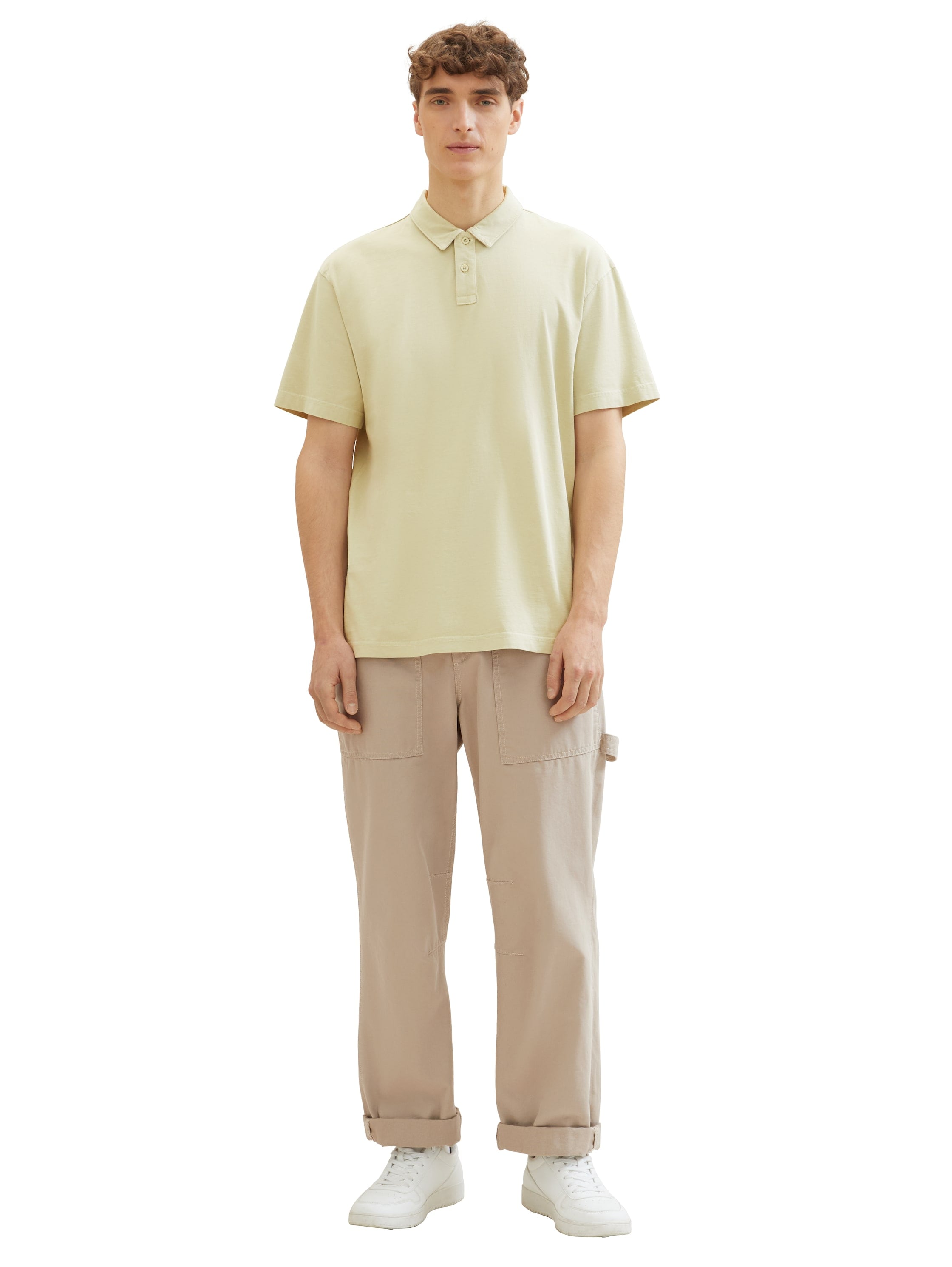 TOM TAILOR Denim Poloshirt, mit halber Knopfleiste