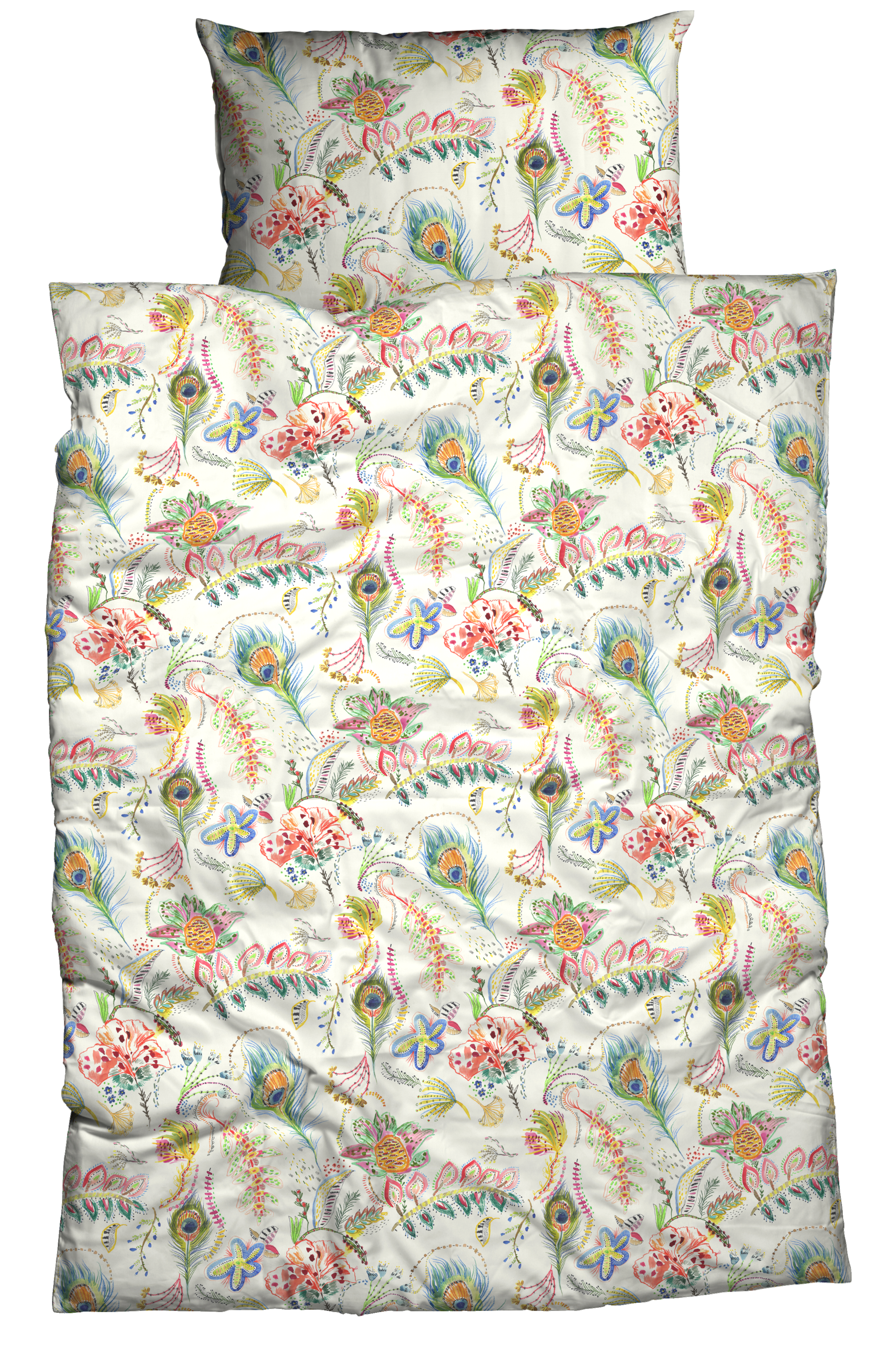 CASATEX Bettwäsche "Clarissa" 2 Stk. frische Farben, verspieltes Design günstig online kaufen