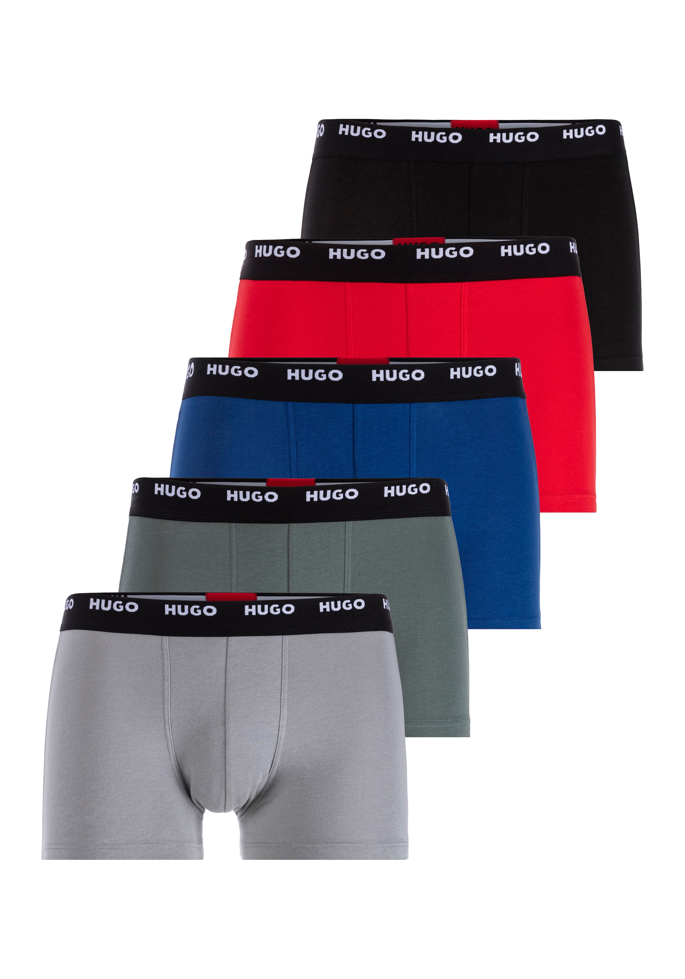 HUGO Underwear Trunk "TRUNK FIVE PACK", (Packung, 5 St., 5er Pack), mit HUGO Logo-Elastikbund