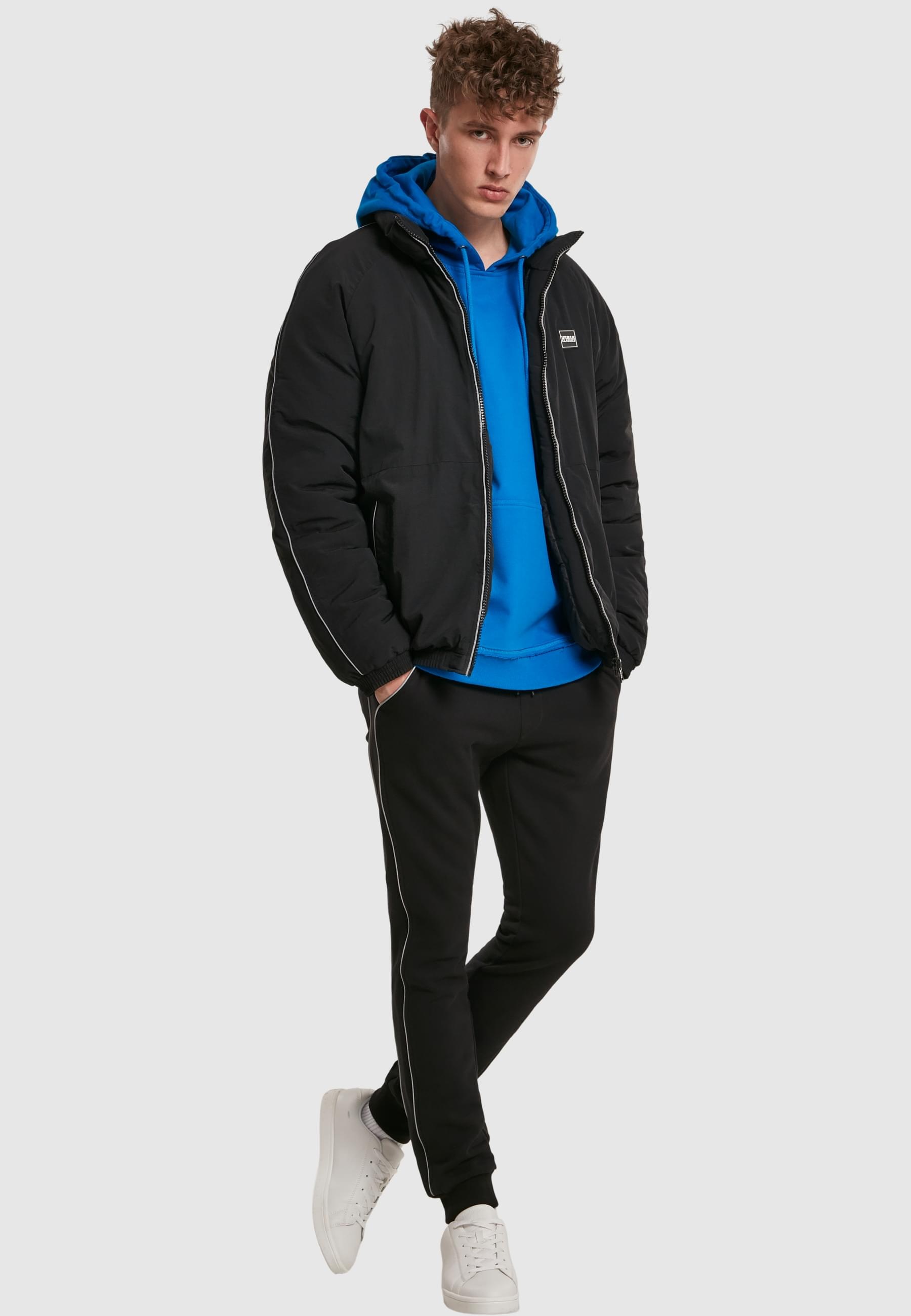 URBAN CLASSICS Winterjacke »Urban Classics Herren Reflective Piping Jacket«, (1 St.), ohne Kapuze
