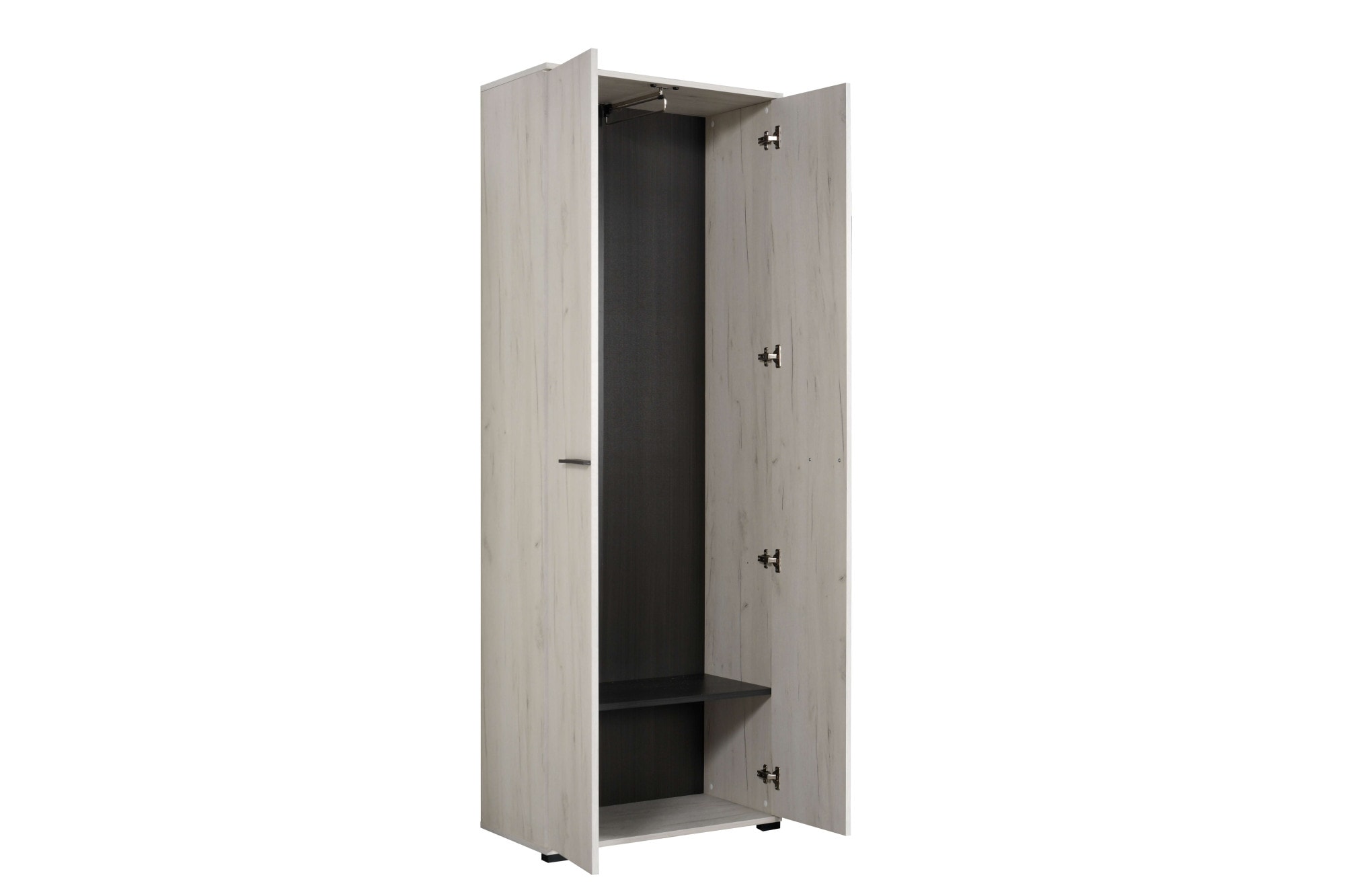 Home affaire Garderobenschrank »Lorca Drehtürenschrank, Dielenschrank , Flurschrank, Mehrzweckschrank« Modernes Design in Eiche-Optik mit ABS-Kanten, 2-türig