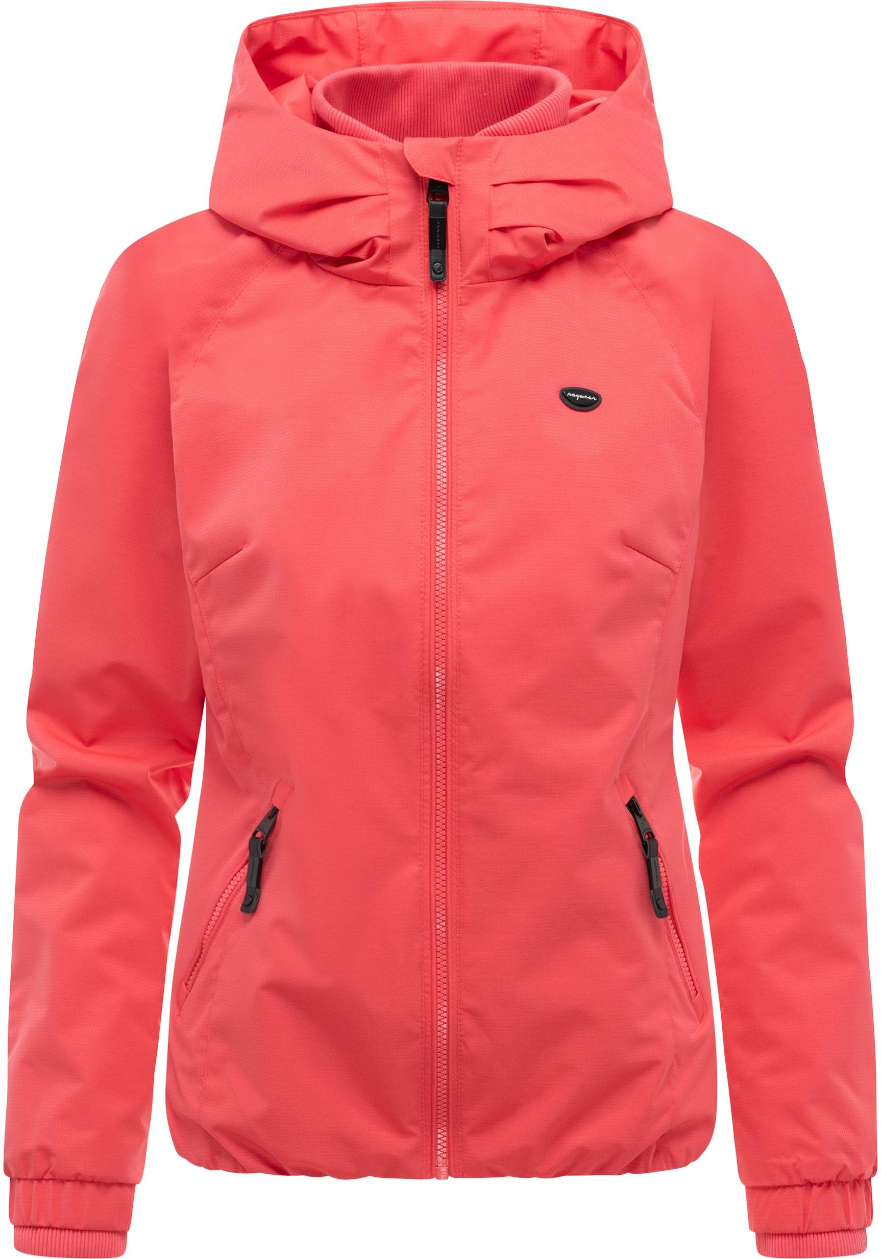 Ragwear Outdoorjacke "Dizzie Tech" mit Kapuze Wasserdichte Damen Übergangsjacke mit großer Kapuze