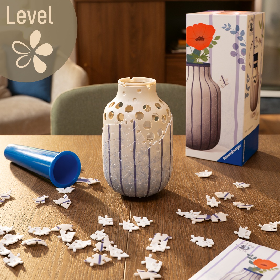 Ravensburger 3D-Puzzle »Vase Stripes Blue« Made in Europe