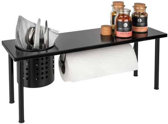 WENKO Küchenrollenhalter »Blanco«, mit Halterung für alle gängigen  Küchenrollen, Stahl/MDF kaufen | BAUR | Küchenorganizer