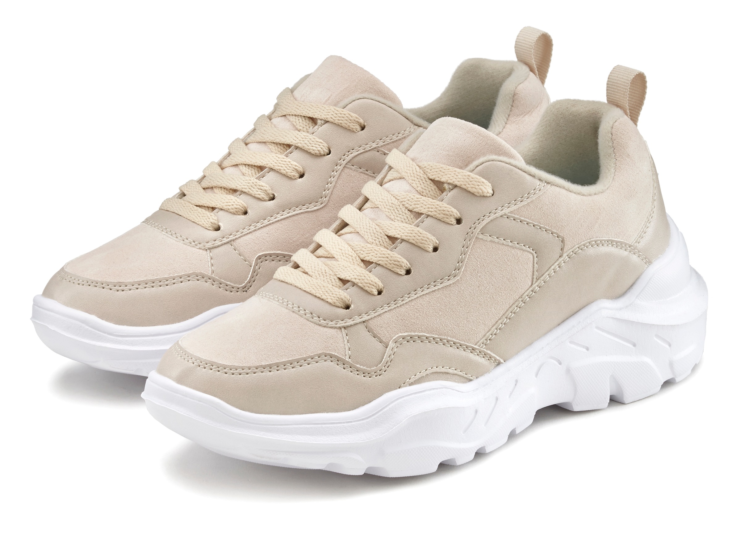 LASCANA Sneaker, mit ultraleichter Chunky Sohle und weicher Innensohle