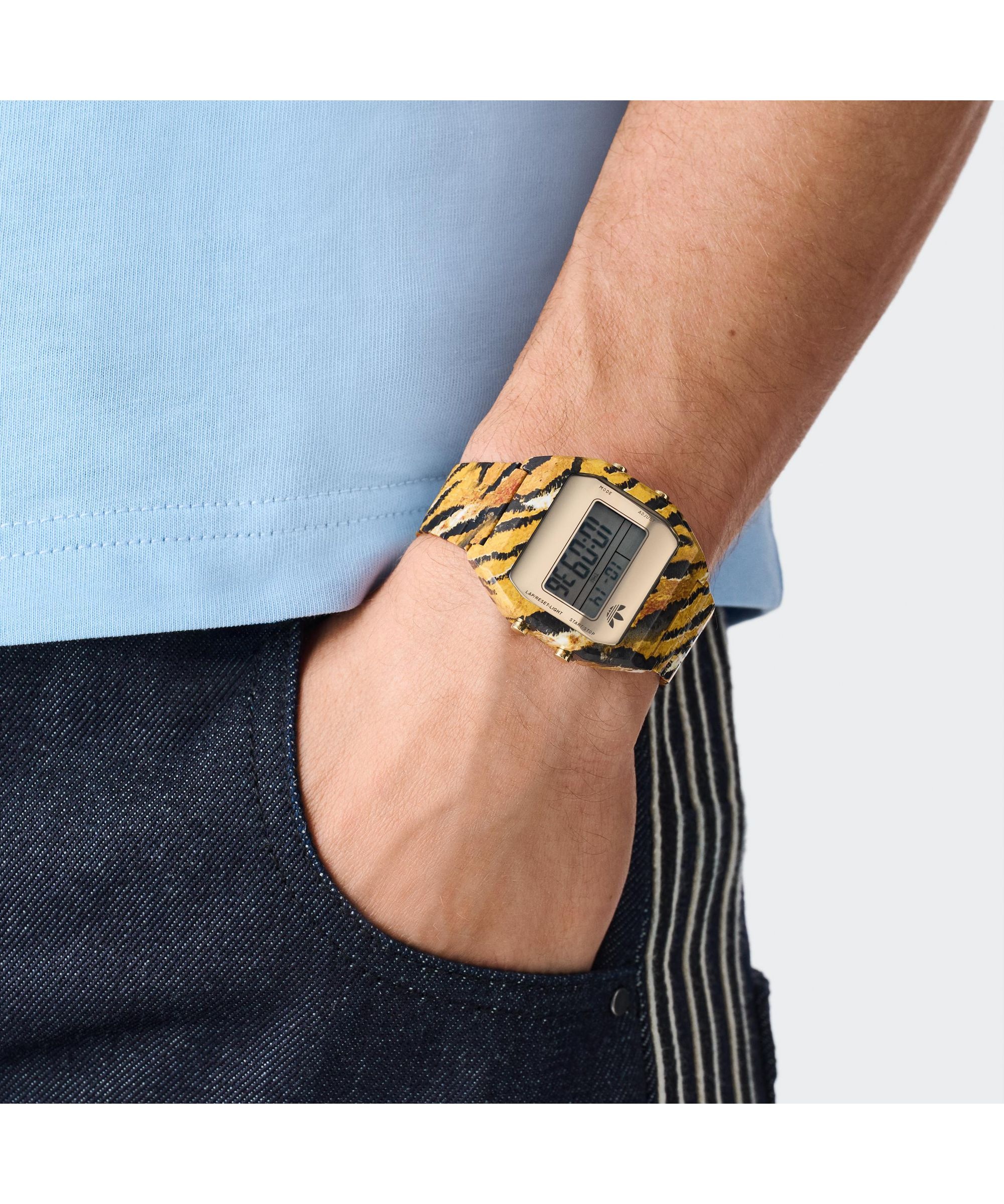 adidas Originals Digitaluhr »Digital Two« Quarzuhr, Armbanduhr, Damenuhr, Herrenuhr, Edelstahlarmband, digital