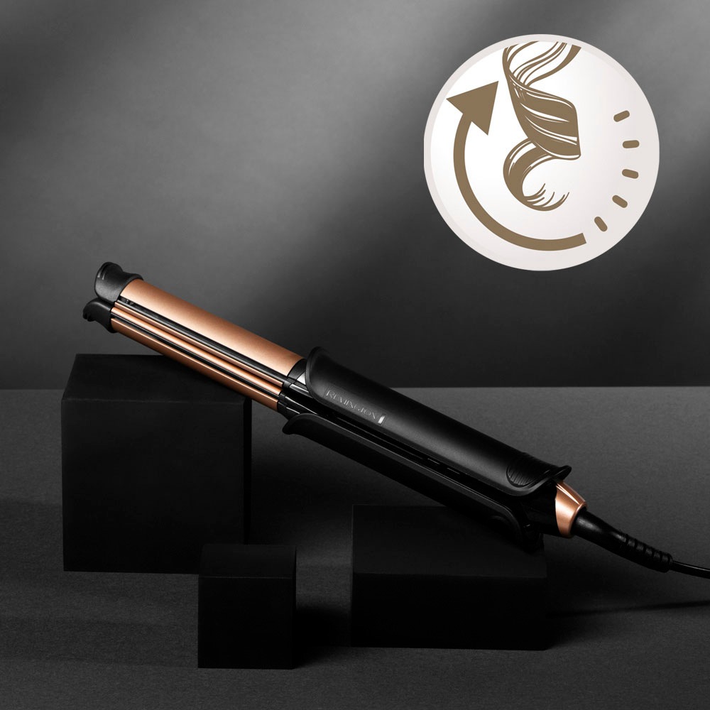 Thumbnail - Remington Glätteisen "S6077 ONE Straight & Curl Styler" 2in1 Styler,Glätt-/Lockenmodus mit zuschaltbarer beheizter Außen...