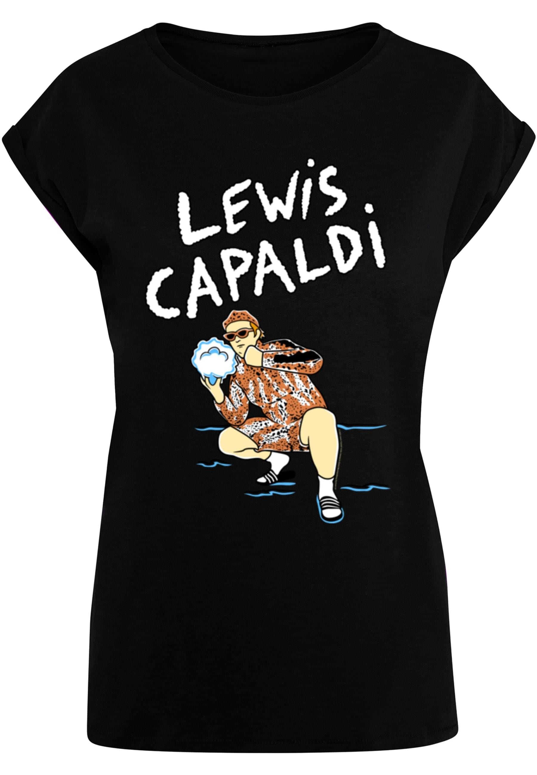 Merchcode T-Shirt "Merchcode Damen Ladies Lewis Capaldi - Snowleopard T-Shi günstig online kaufen