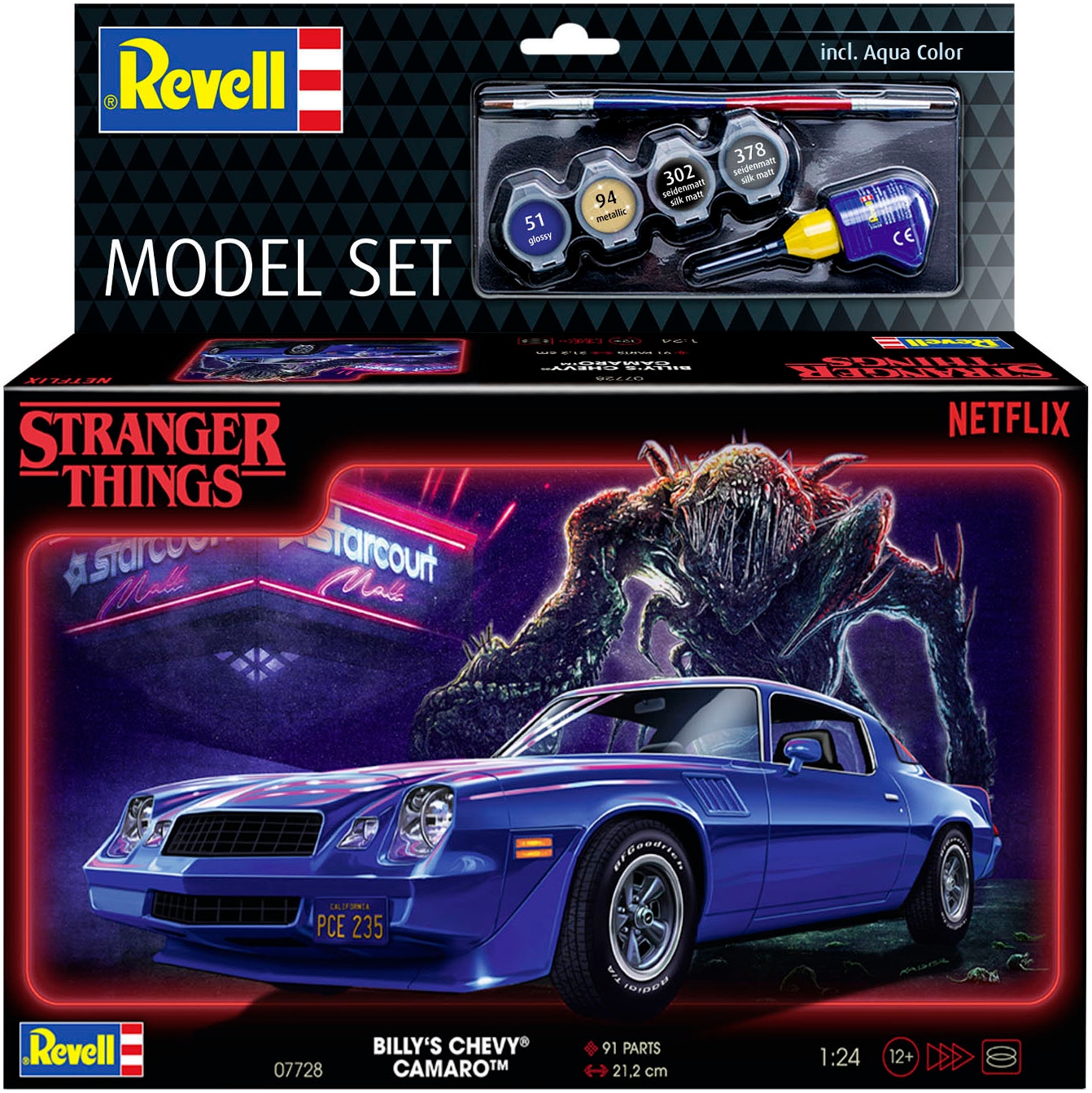 Revell® Modellbausatz »StrangerThings, Billys Chevy Camaro Z/28«, 1:24