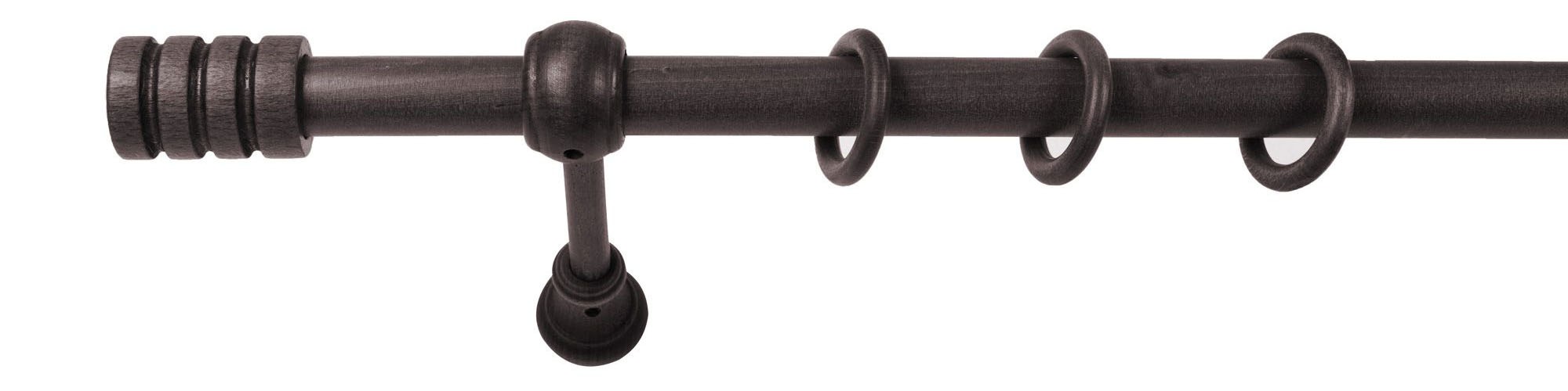 SN DECO GROUP Gardinenstange "Pisa" 1 läufig-läufig Fixmaß 28 mm, Holz, ver günstig online kaufen